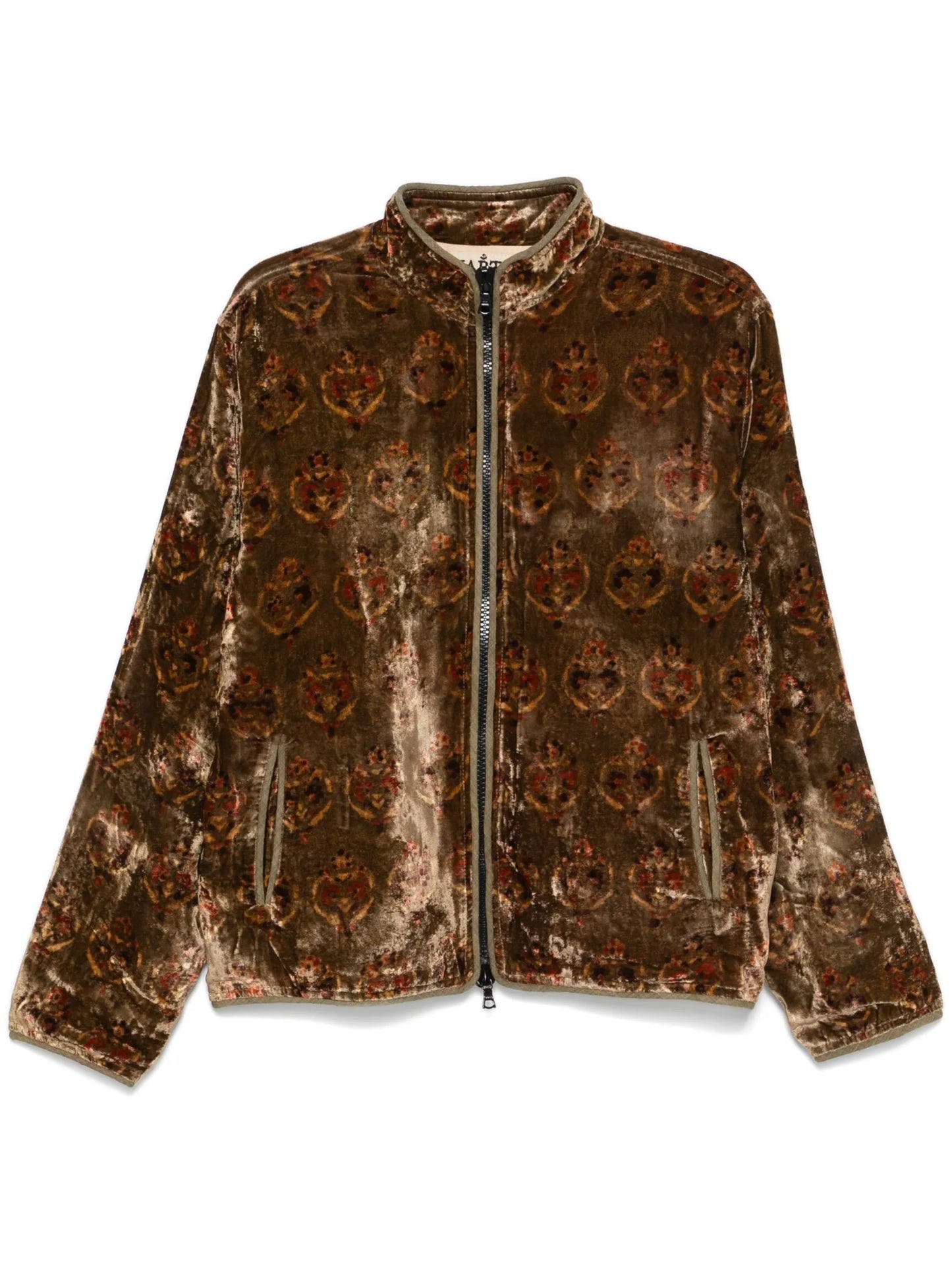 crushed-velvet jacket