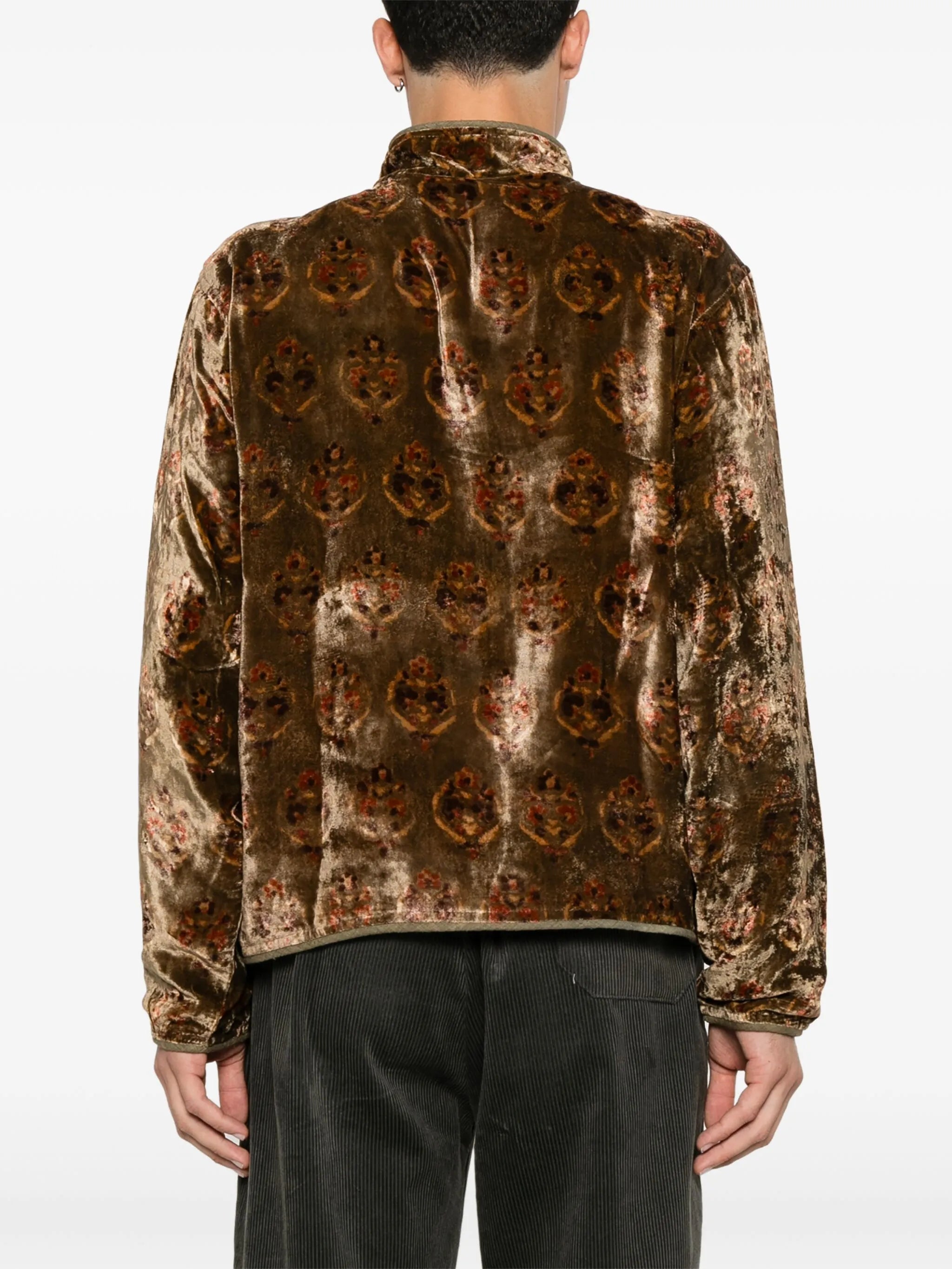 crushed-velvet jacket
