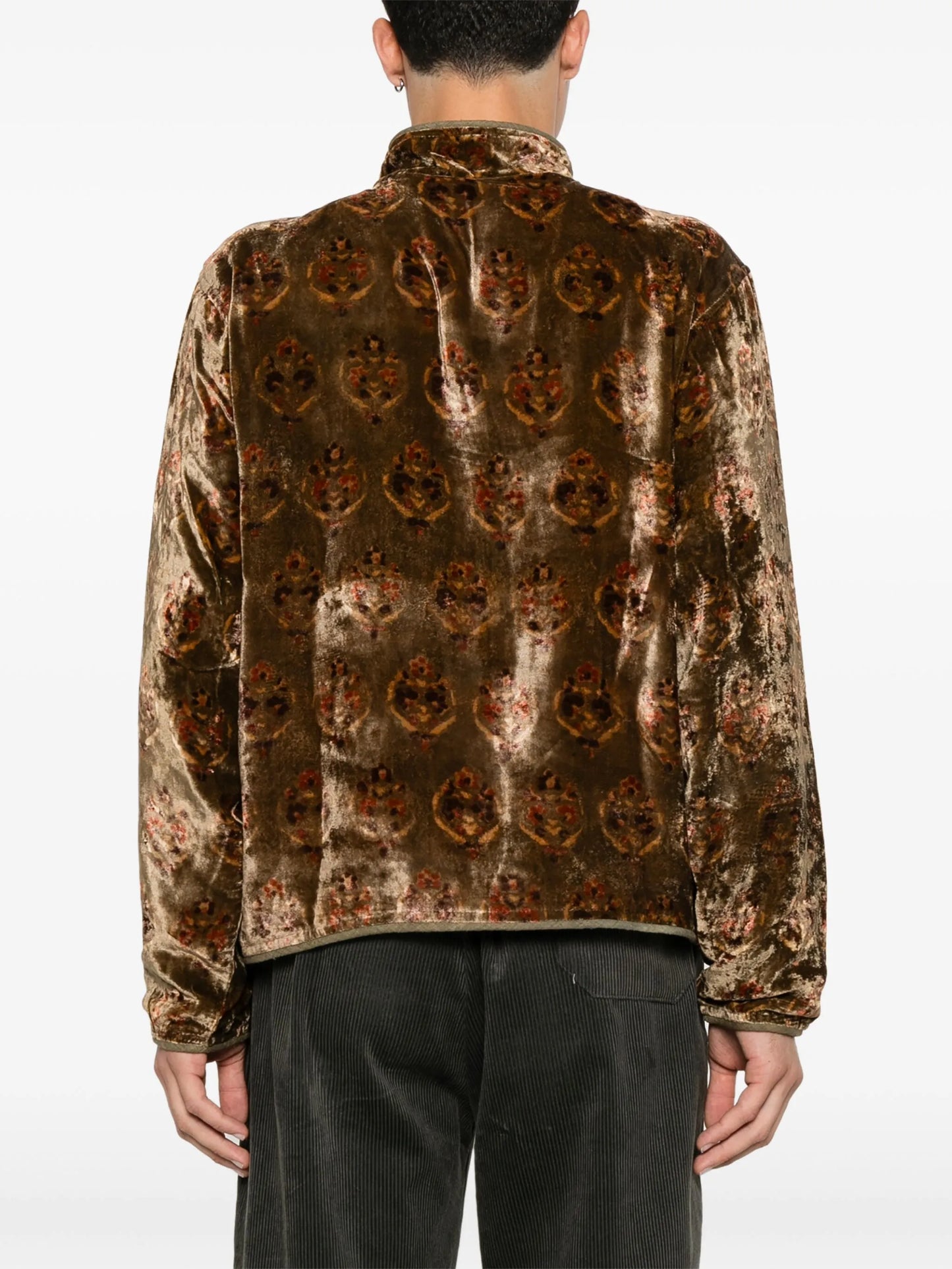crushed-velvet jacket