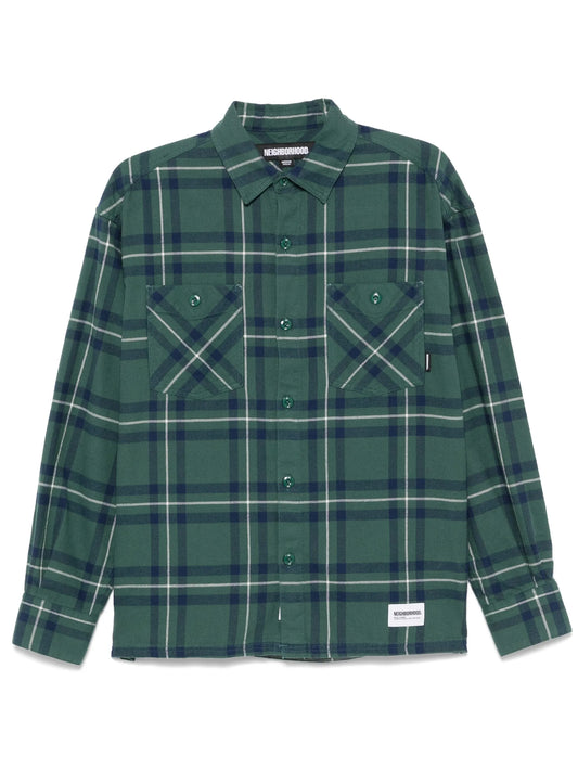 tartan-check shirt