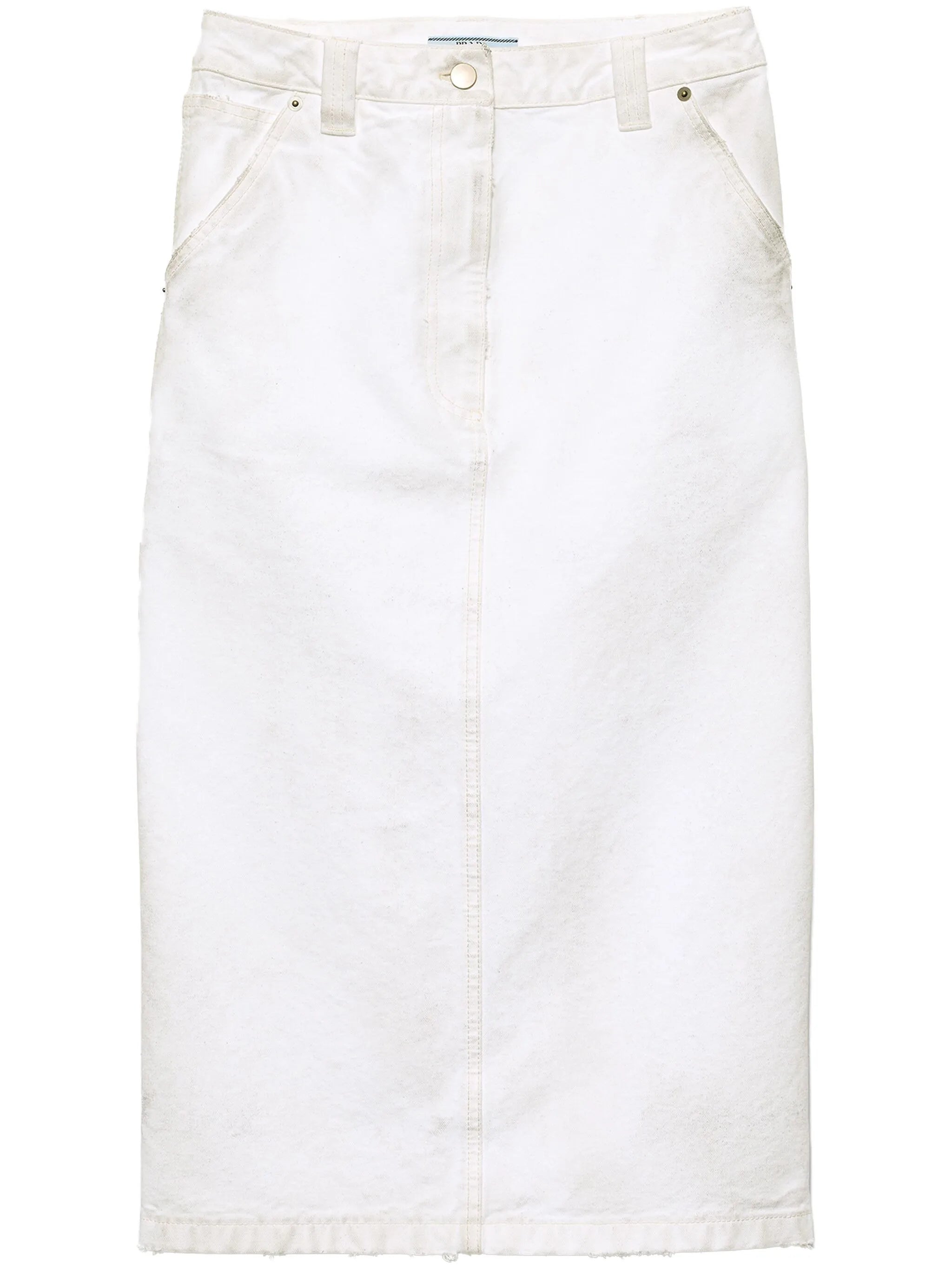 old canvas pencil skirt