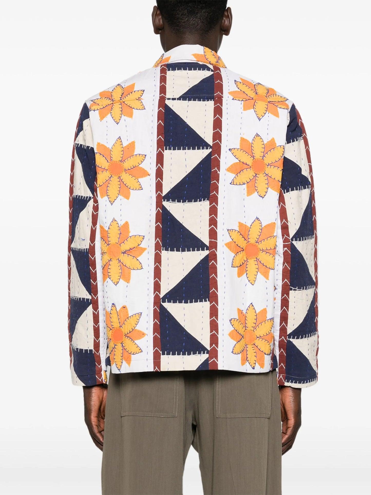 Rangoli-embroidered jacket