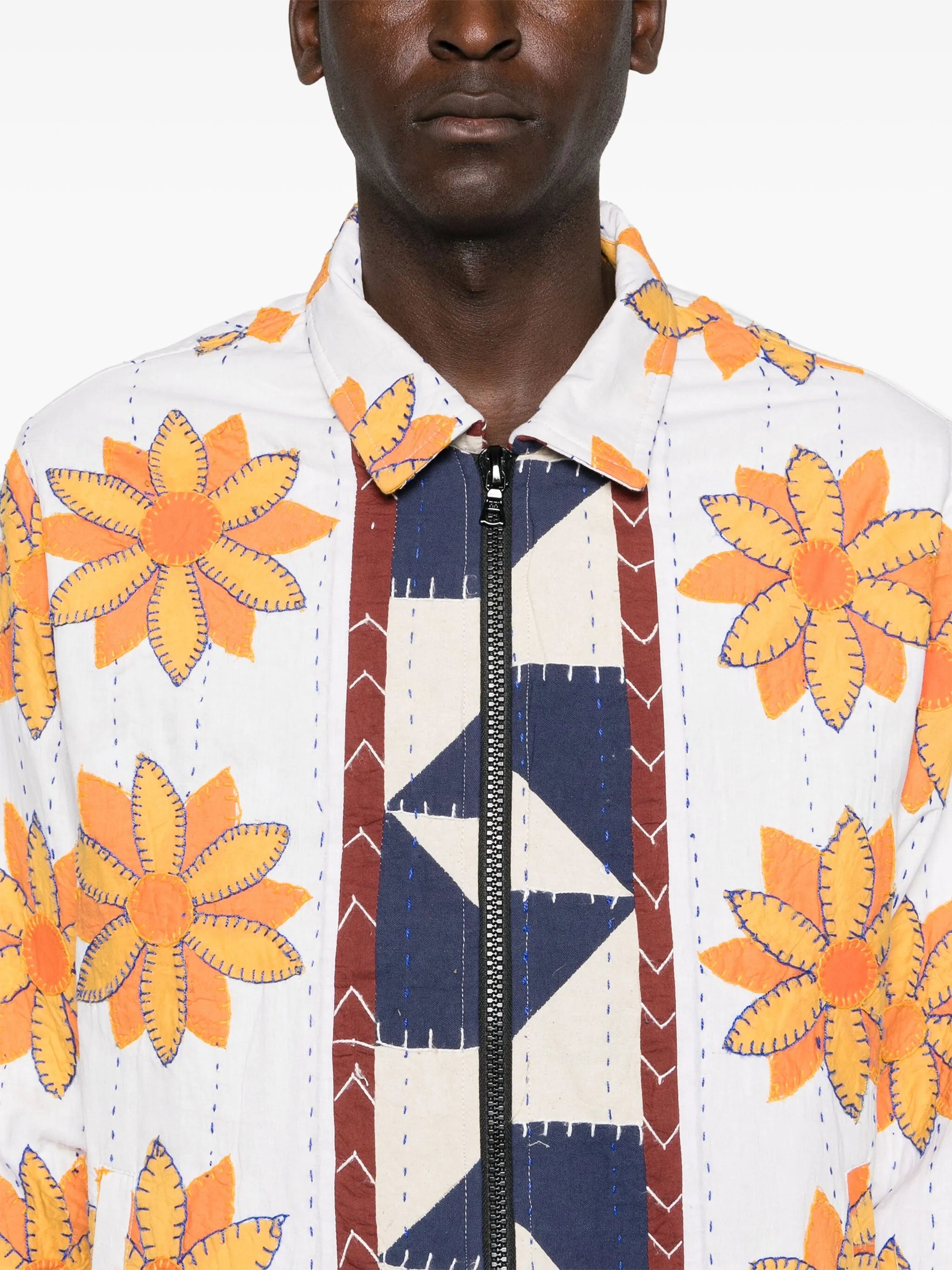 Rangoli-embroidered jacket