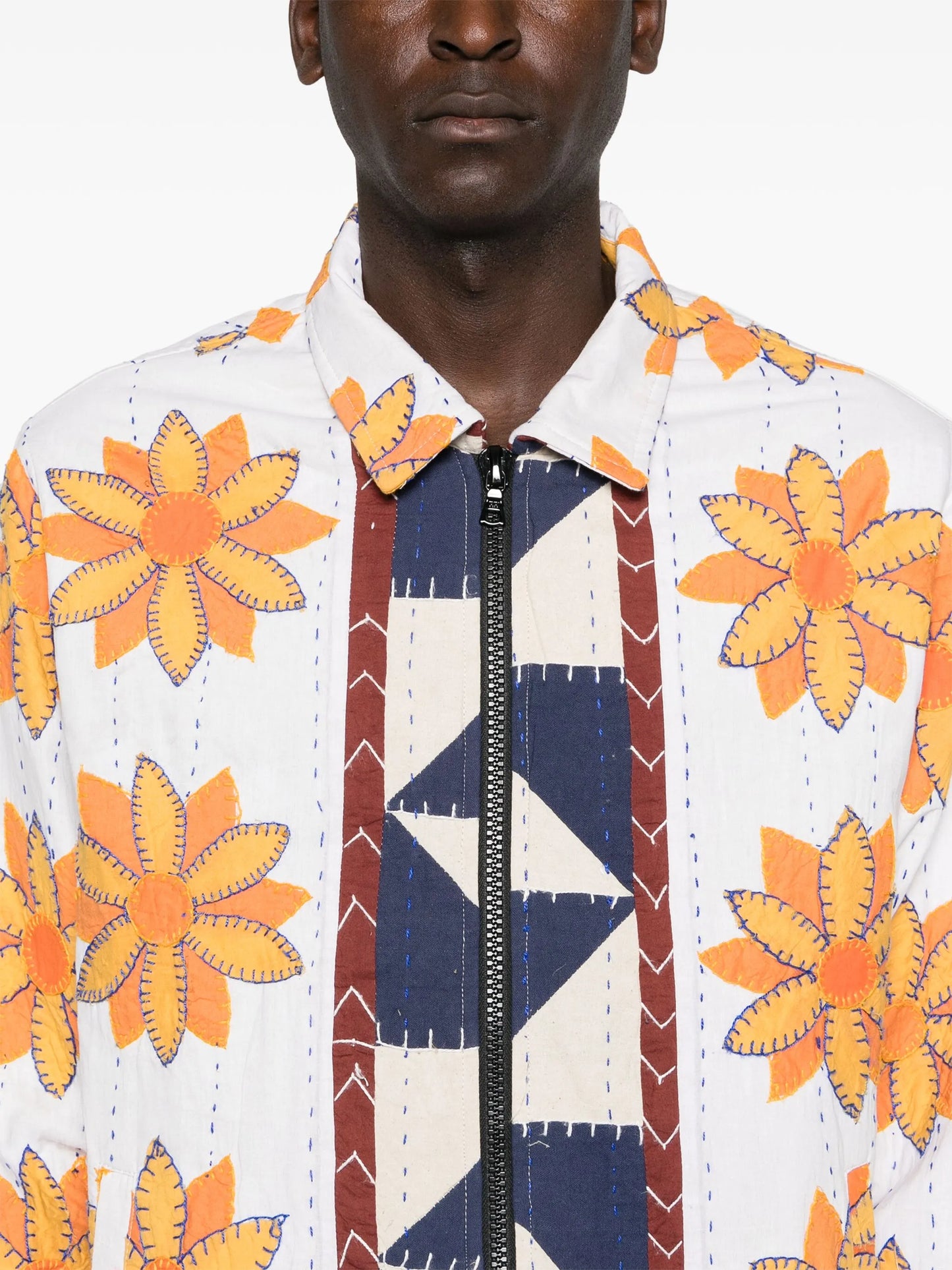 Rangoli-embroidered jacket