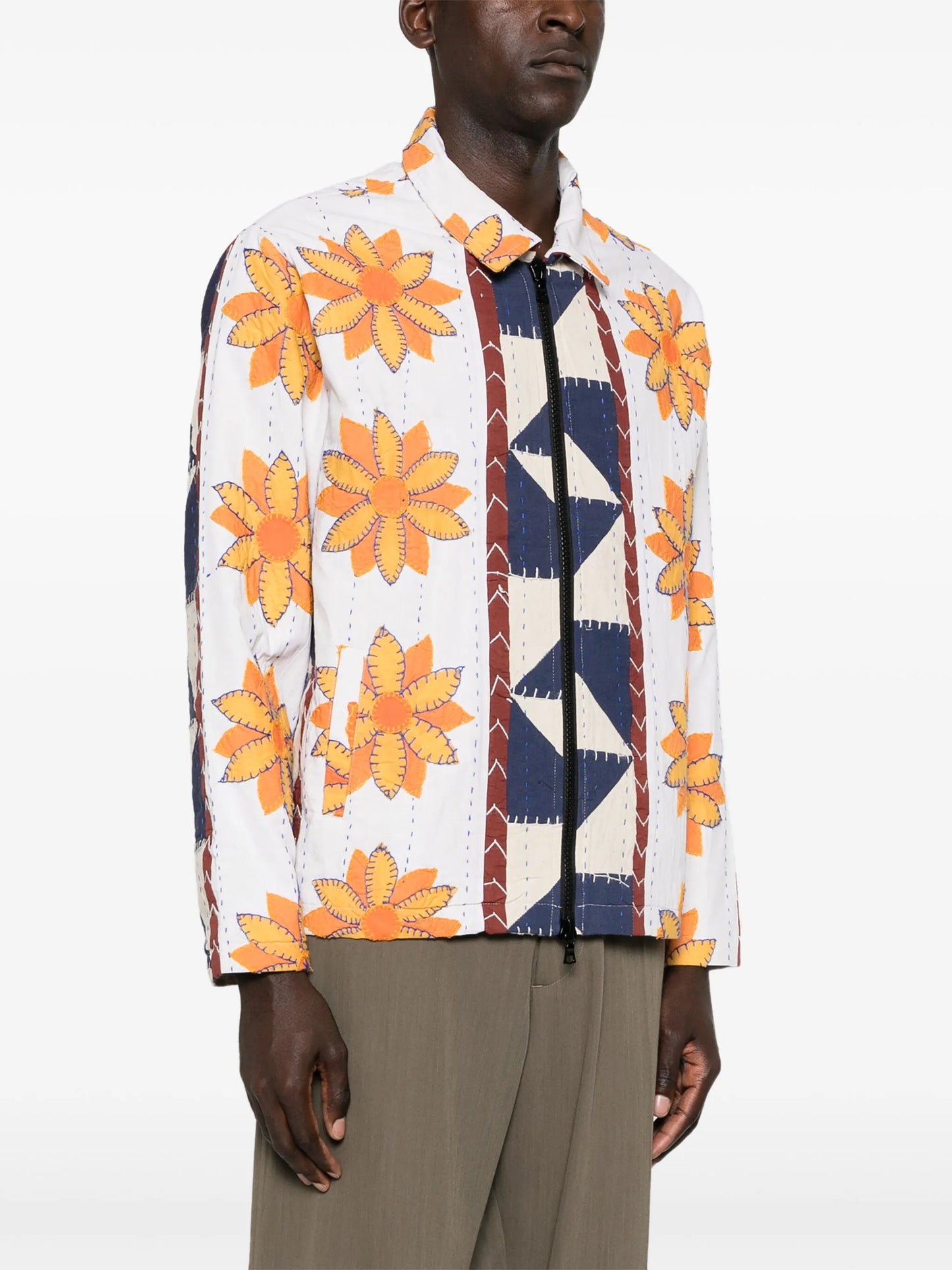 Rangoli-embroidered jacket