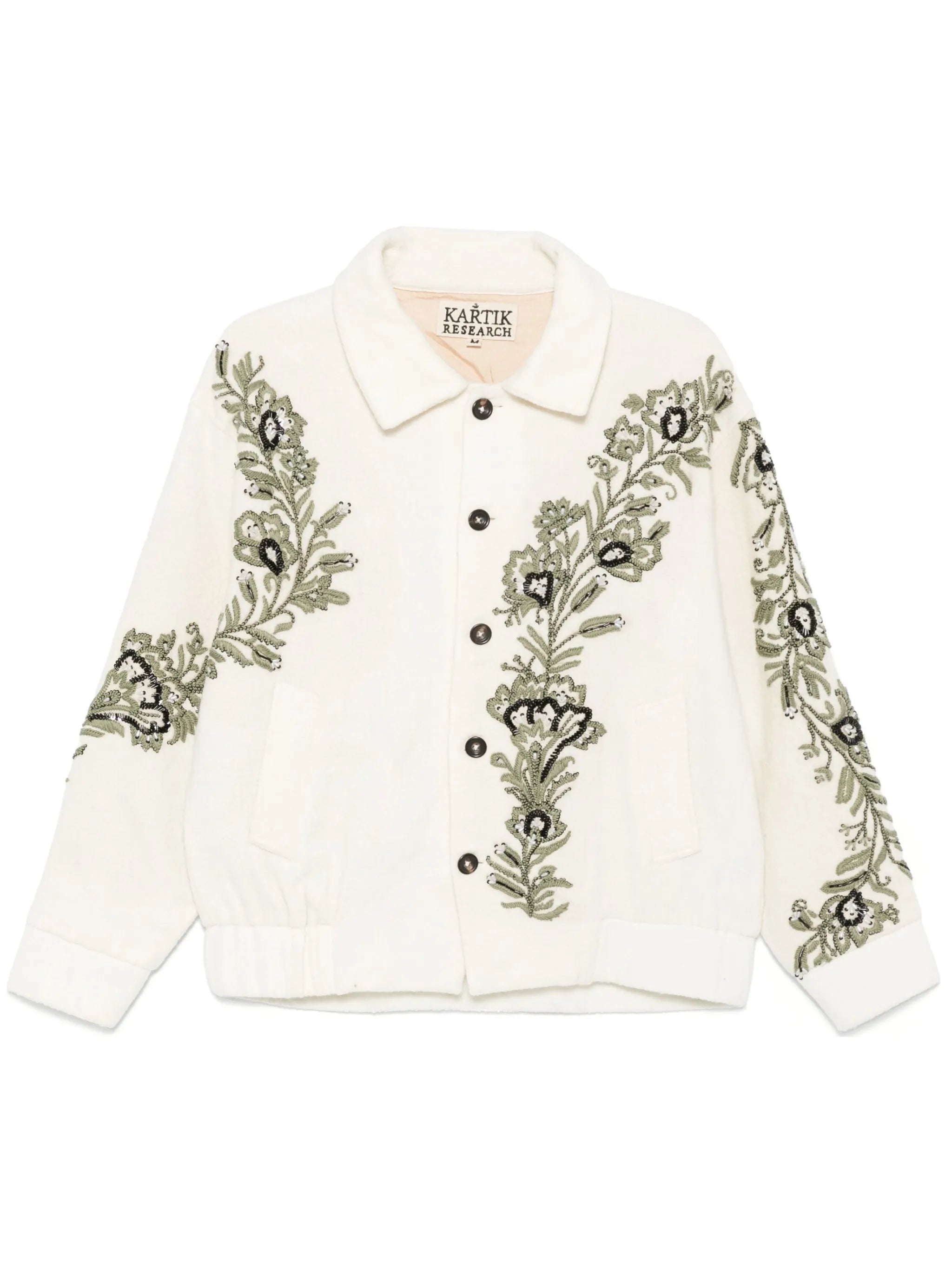 hand-embroidered floral jacket