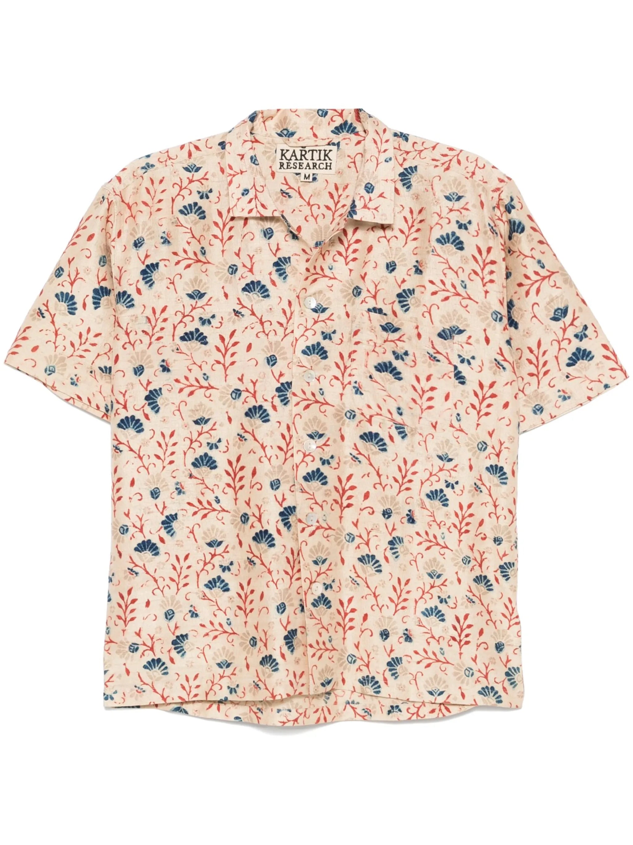 floral-print shirt