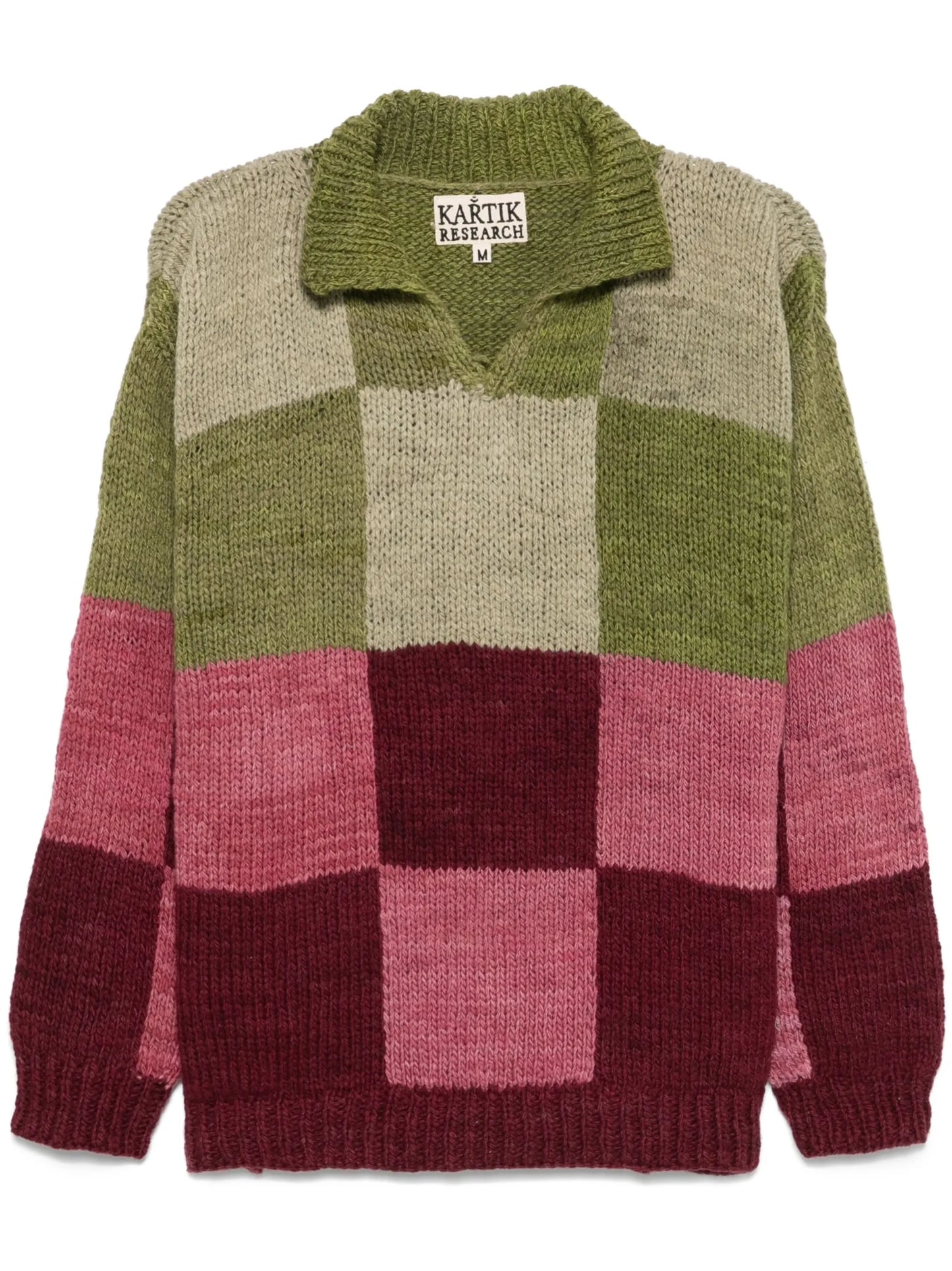 checked sweater