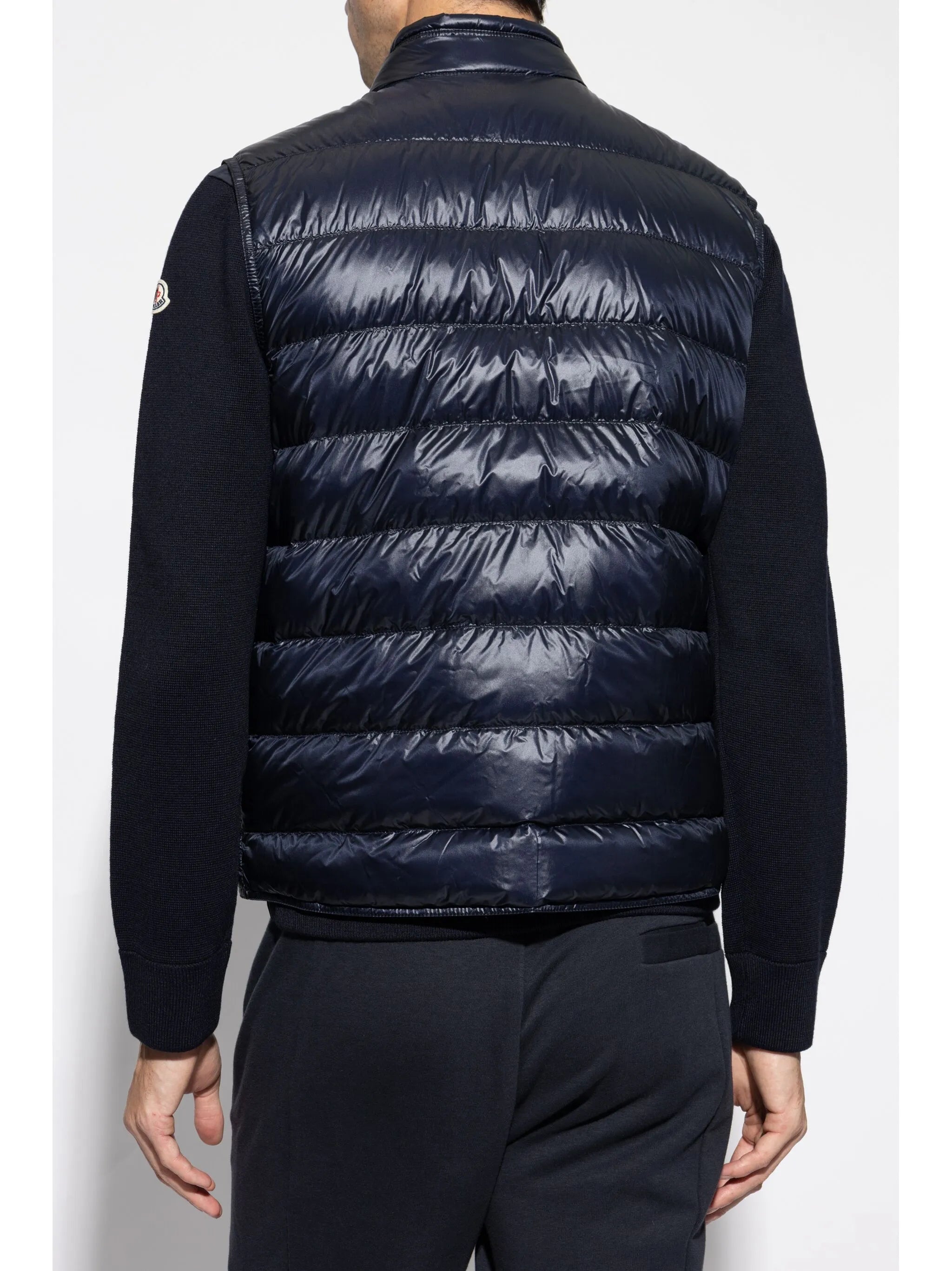 zip quilted waistcoat