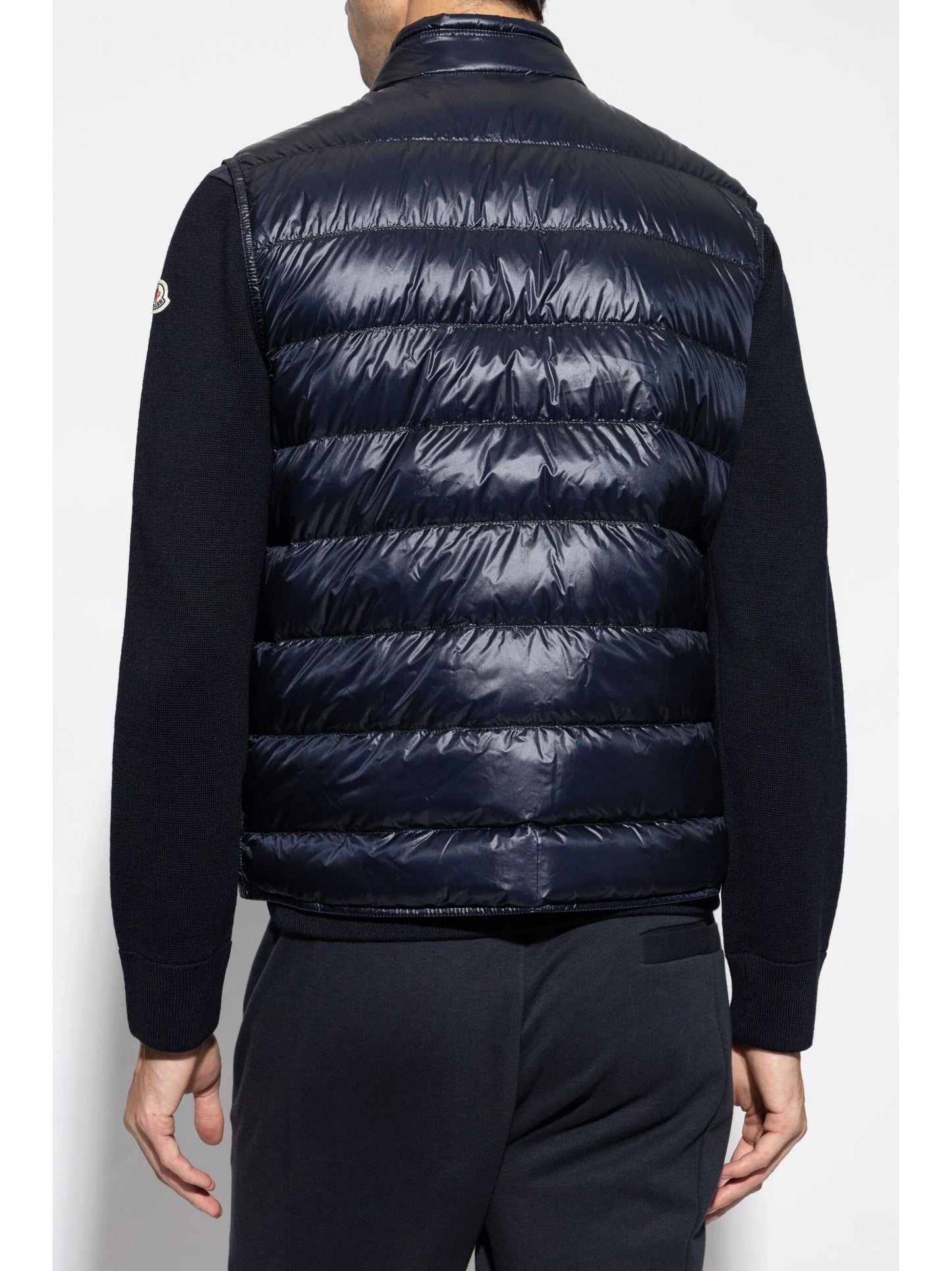 zip quilted waistcoat