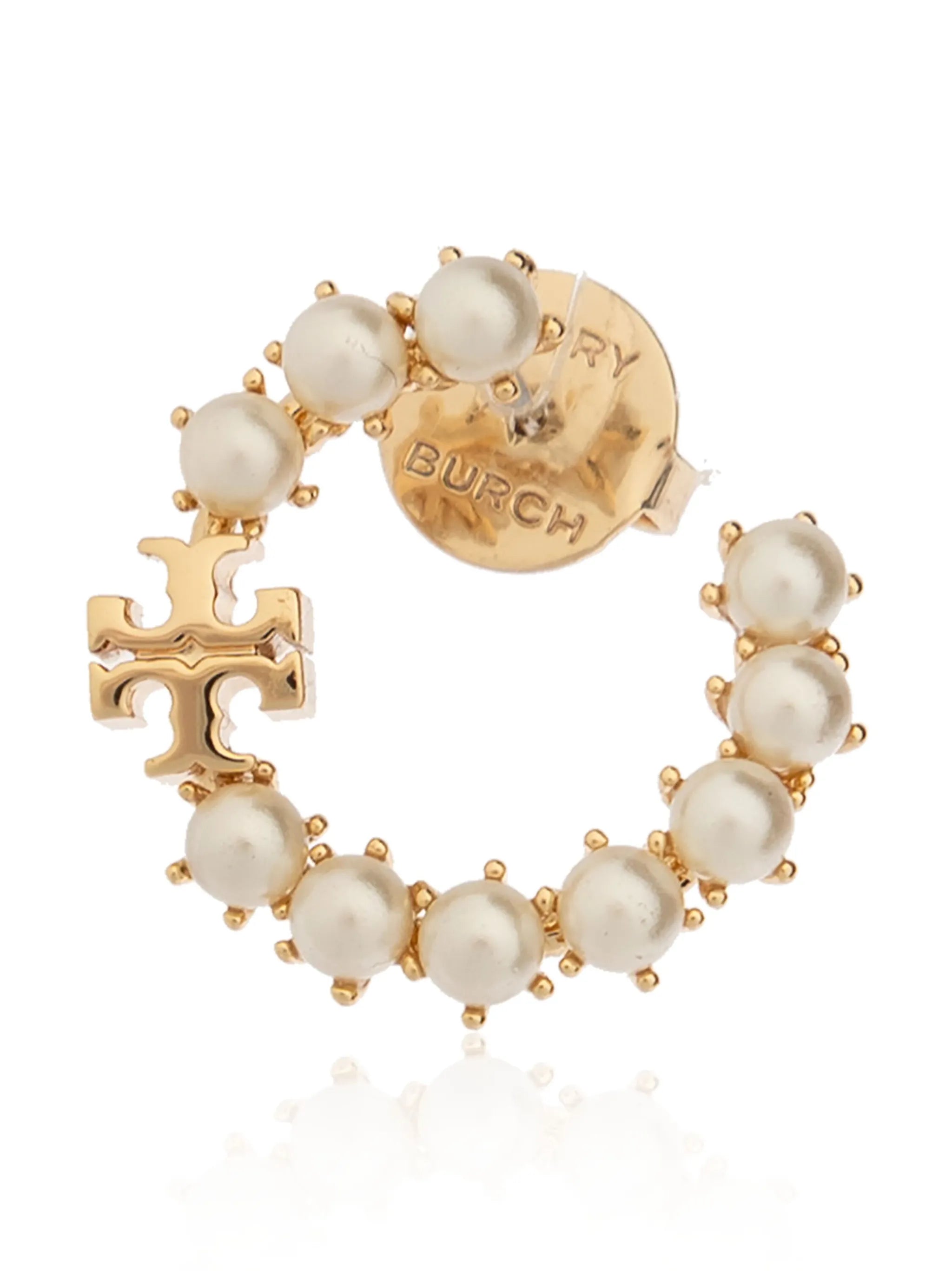 Kira pearl hoop earring