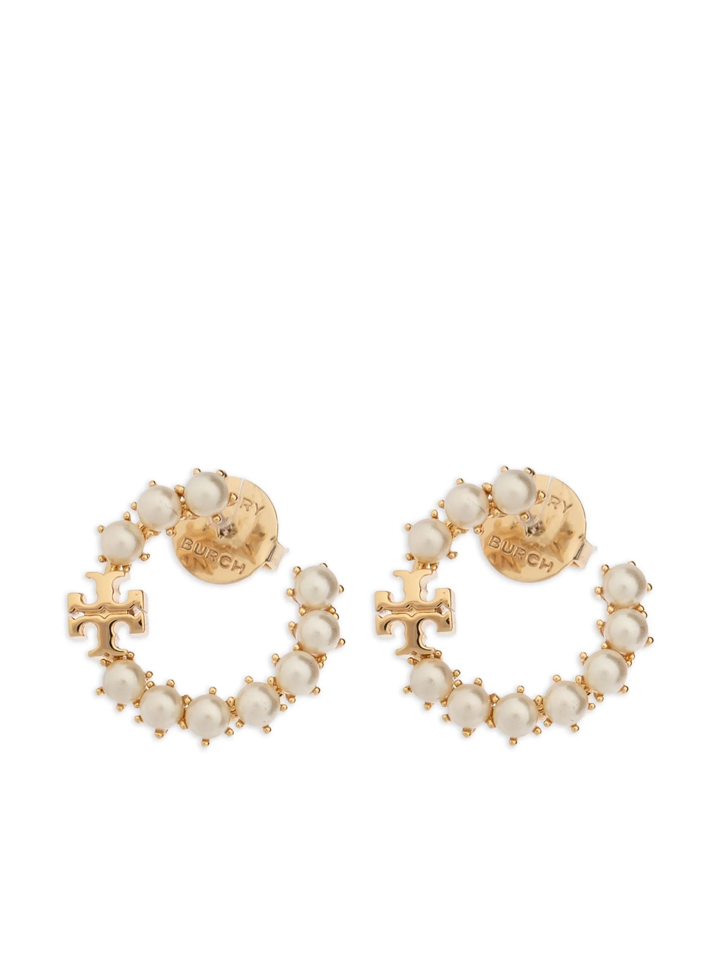 Kira pearl hoop earring
