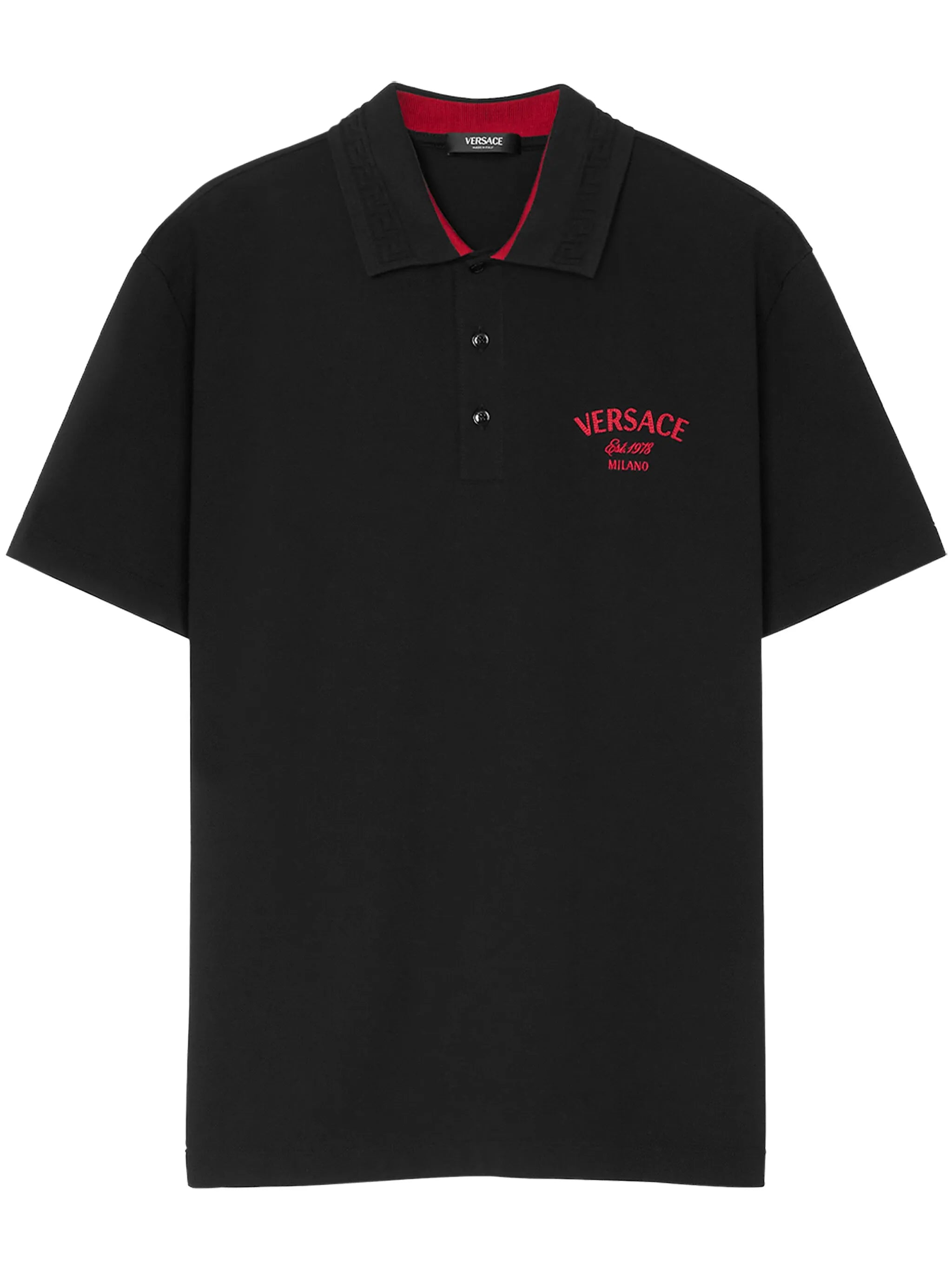 logo-embroidered polo shirt