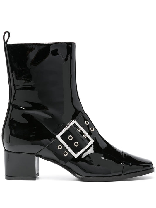 50mm decorative-buckle ankle boots