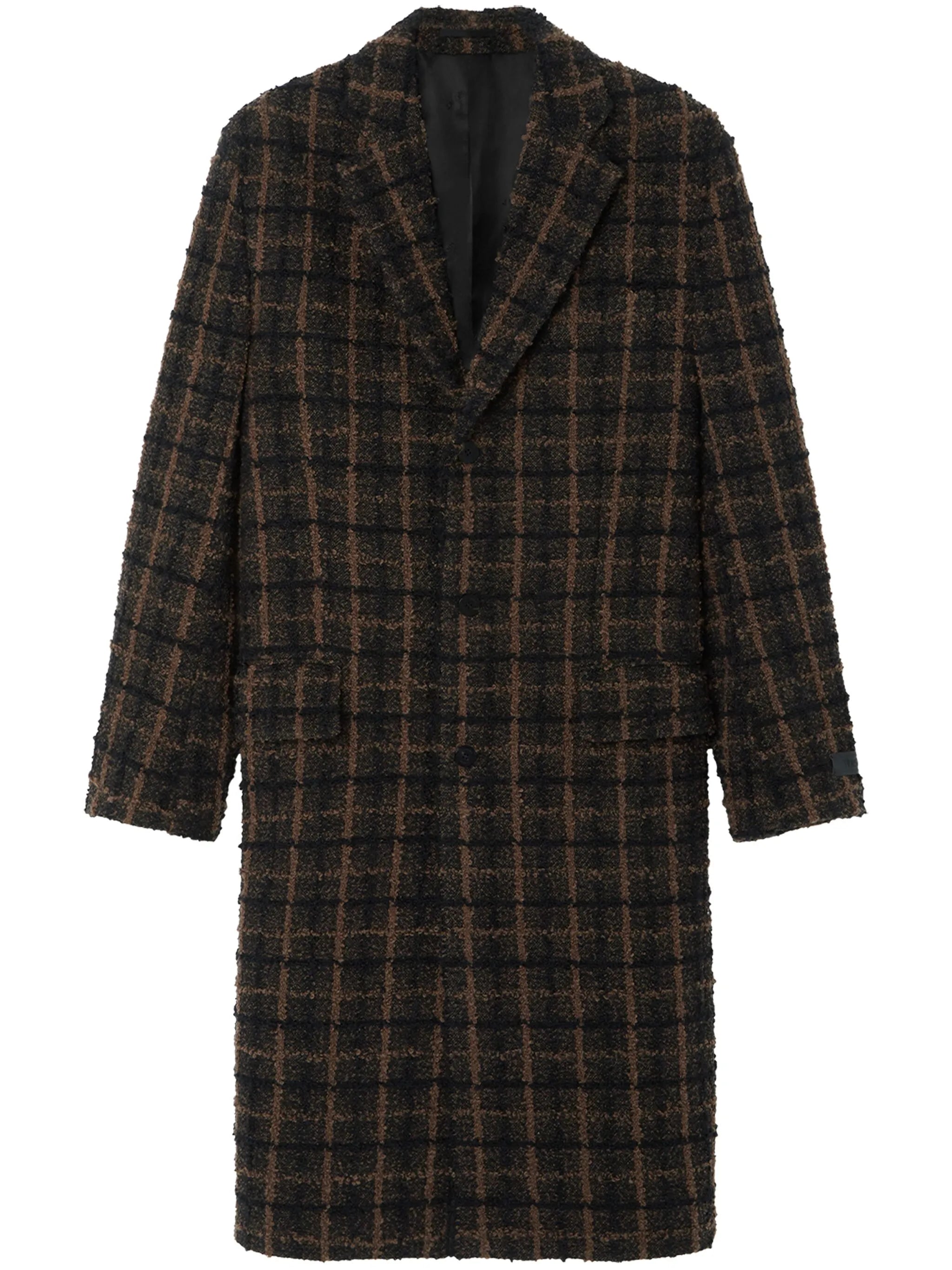 tweed single-breast coat