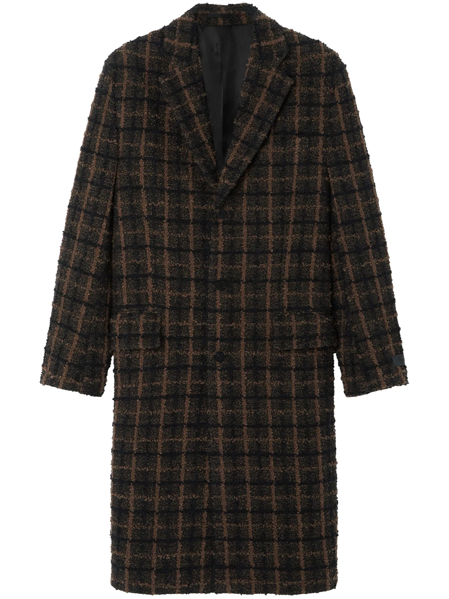tweed single-breast coat