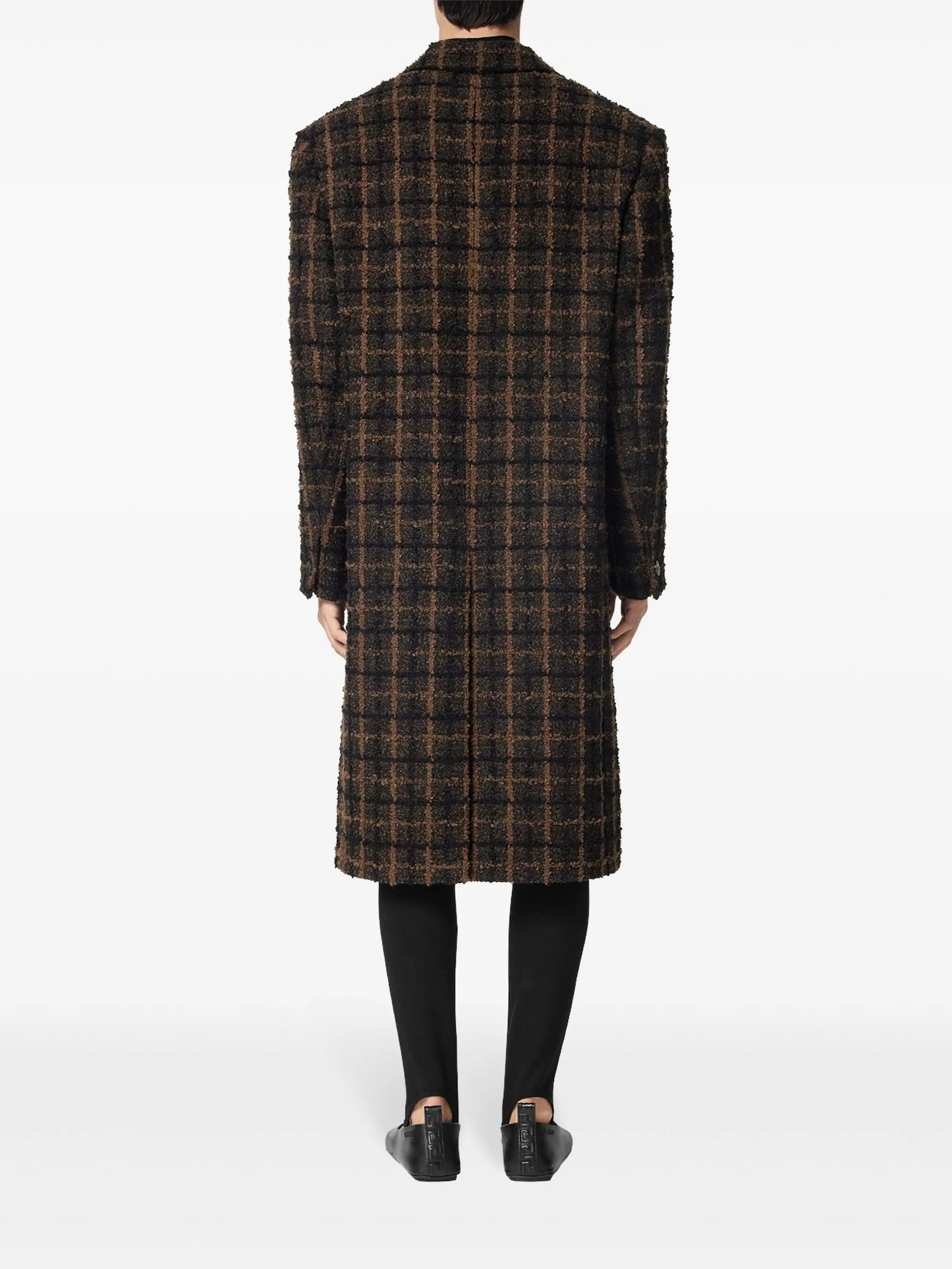 tweed single-breast coat