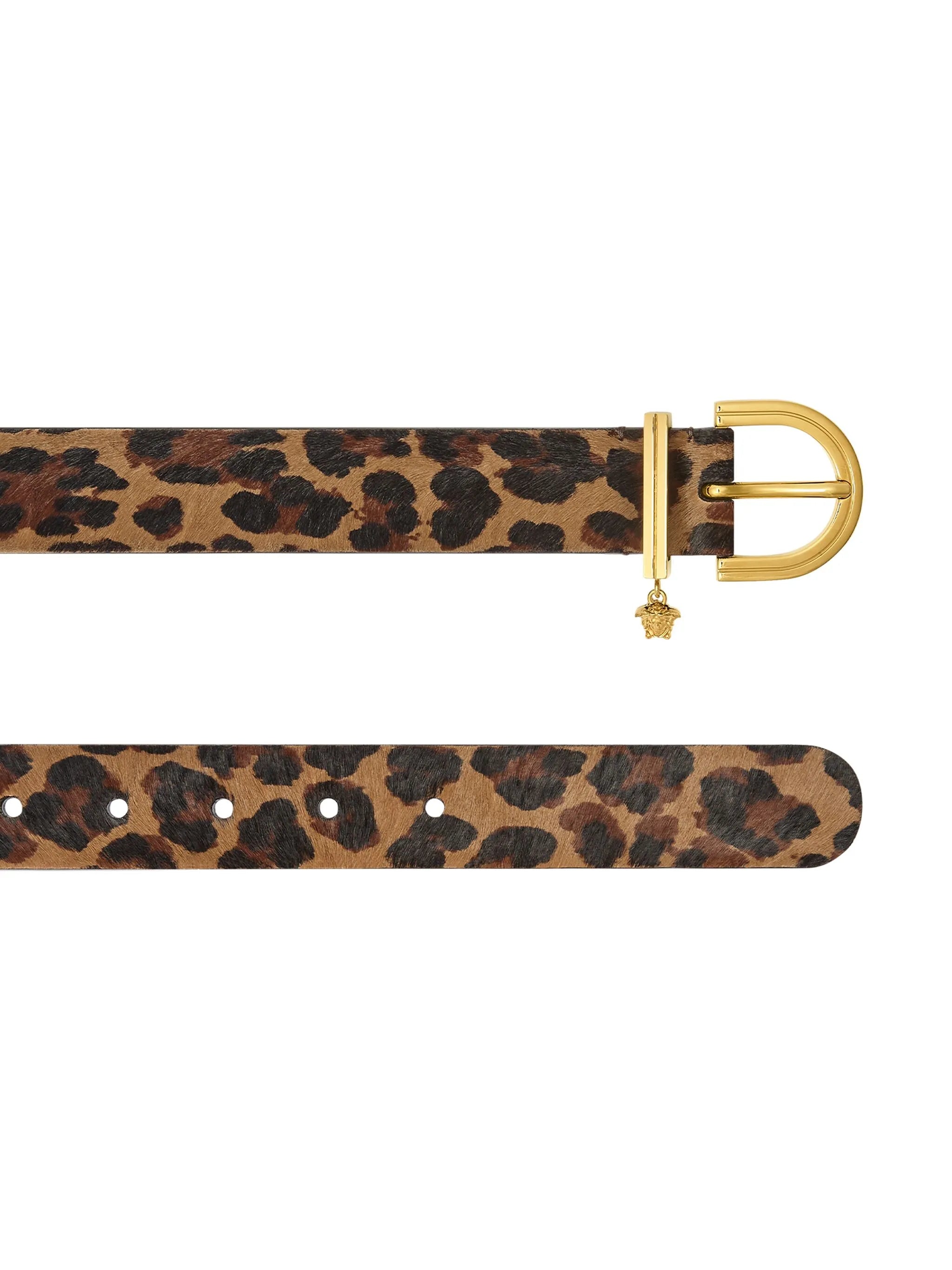 Medusa '95 leopard-print belt