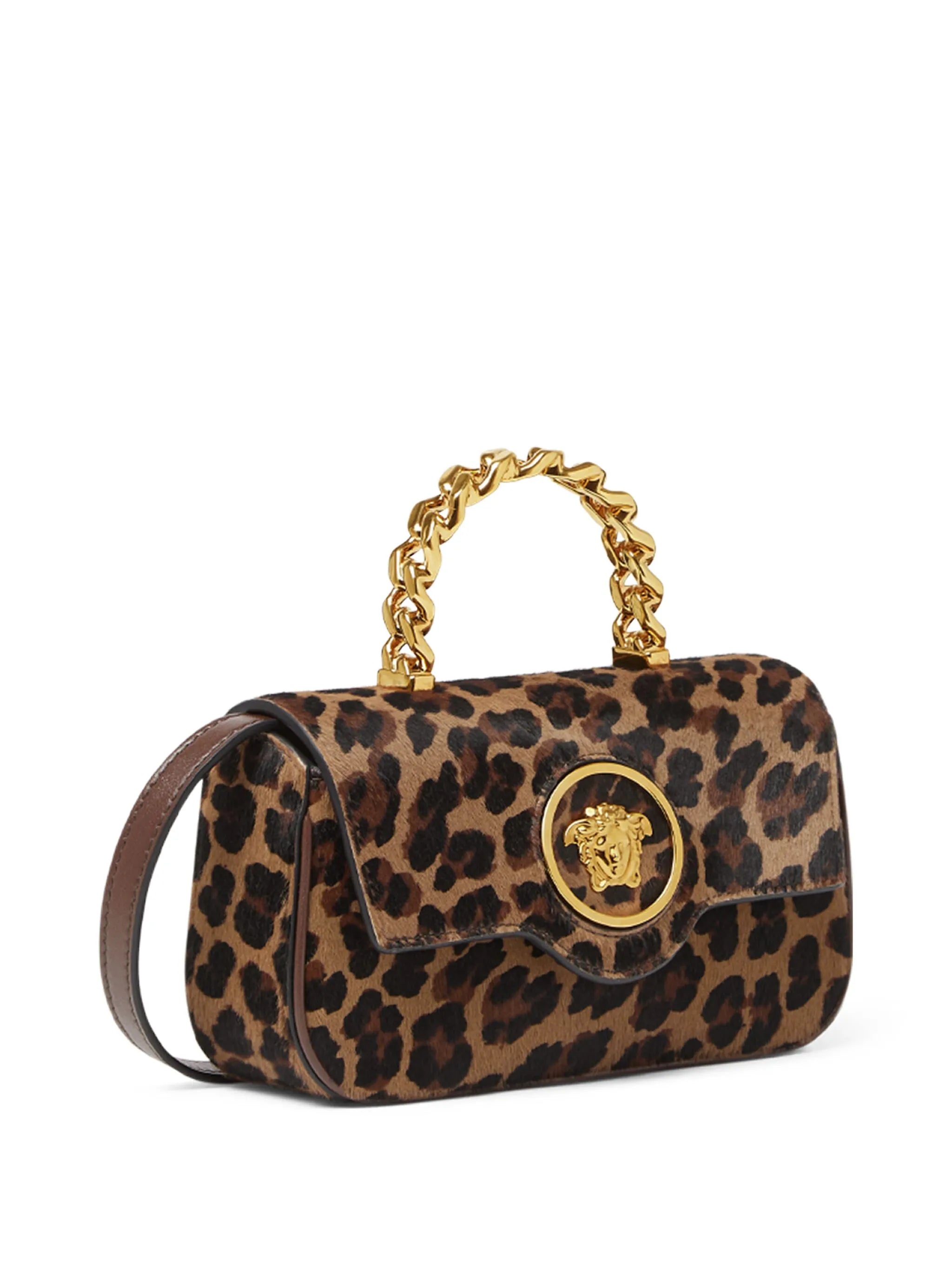 La Medusa leopard-print mini bag