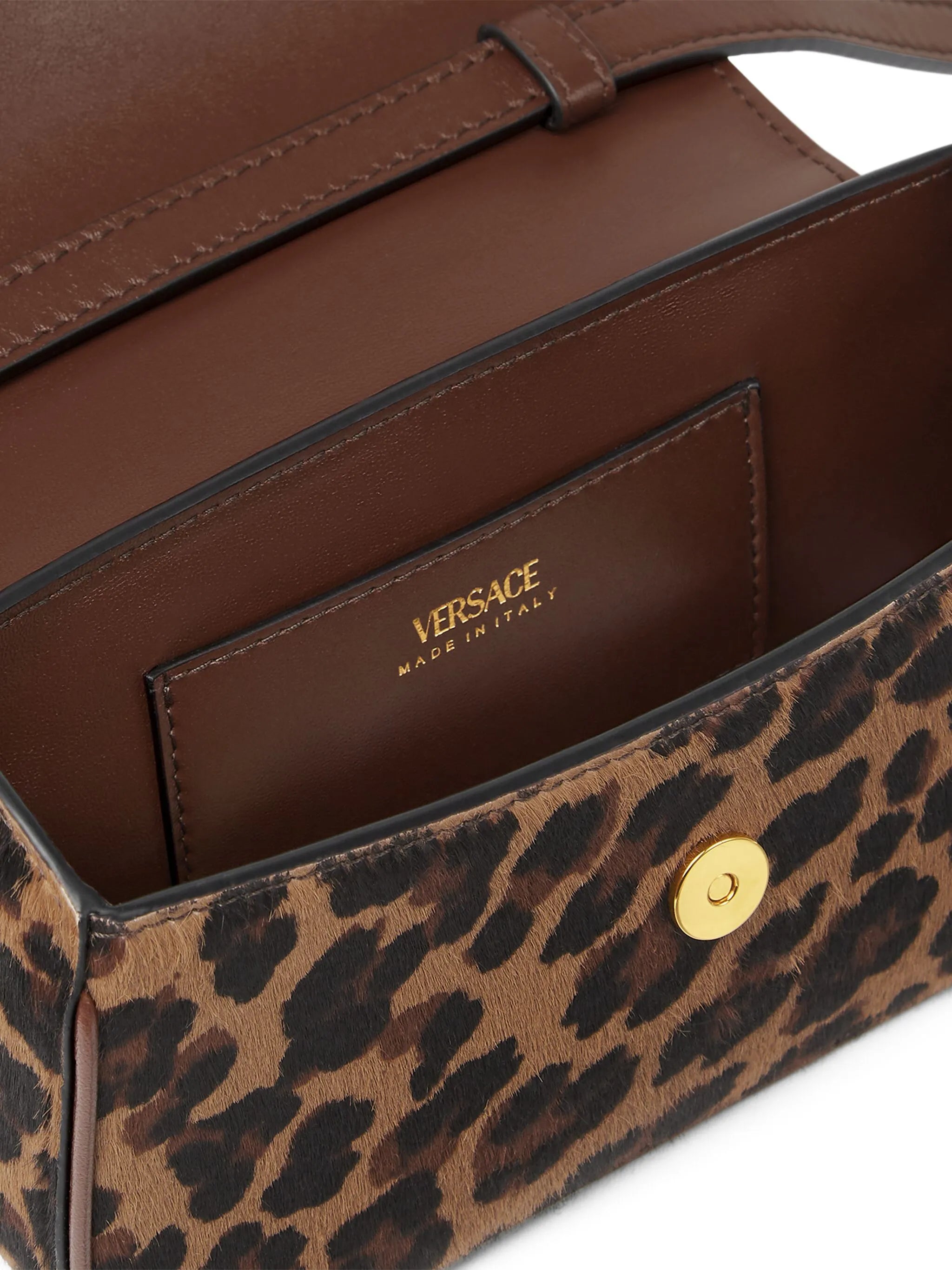 La Medusa leopard-print mini bag