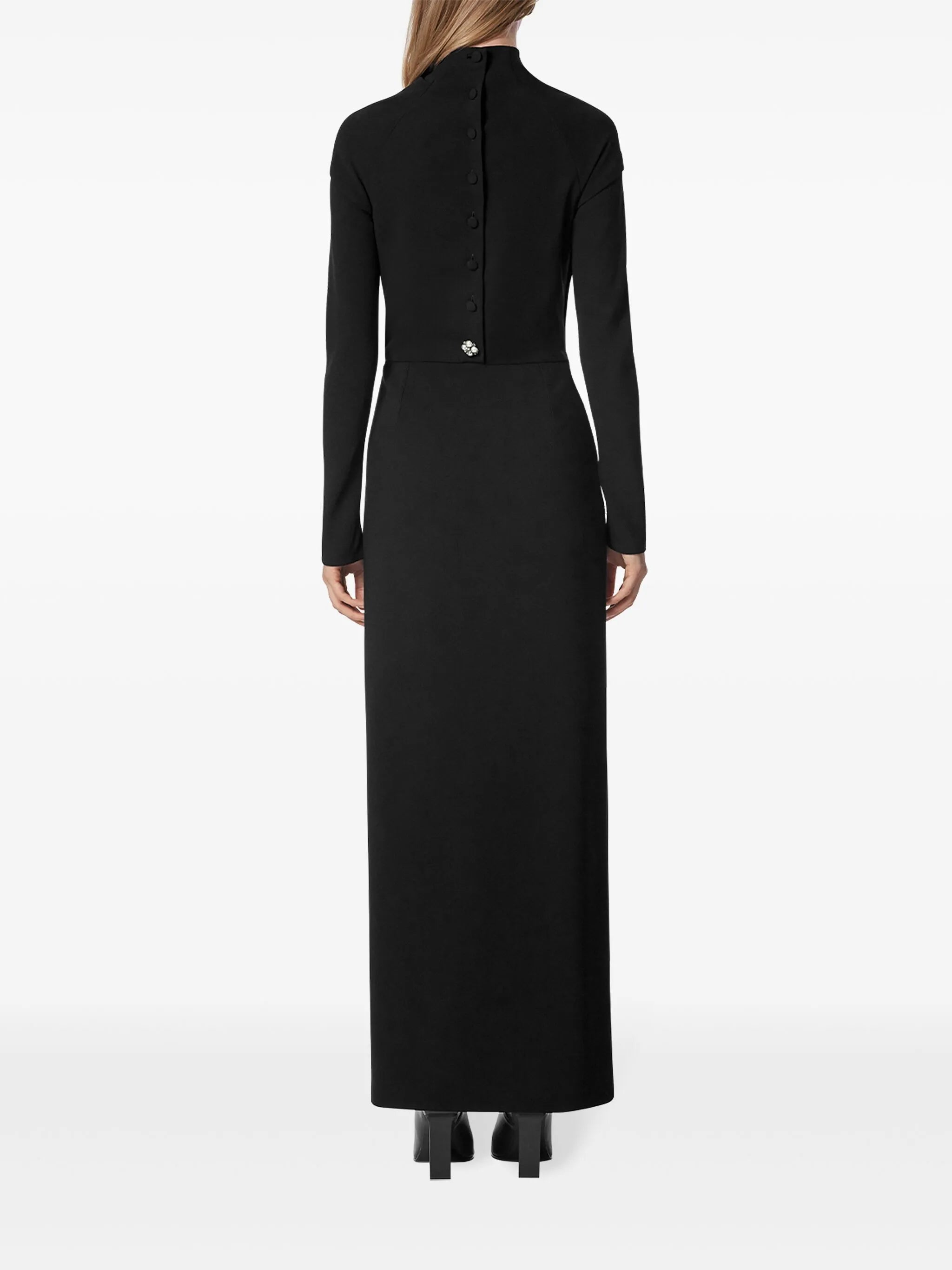 front-slit midi dress
