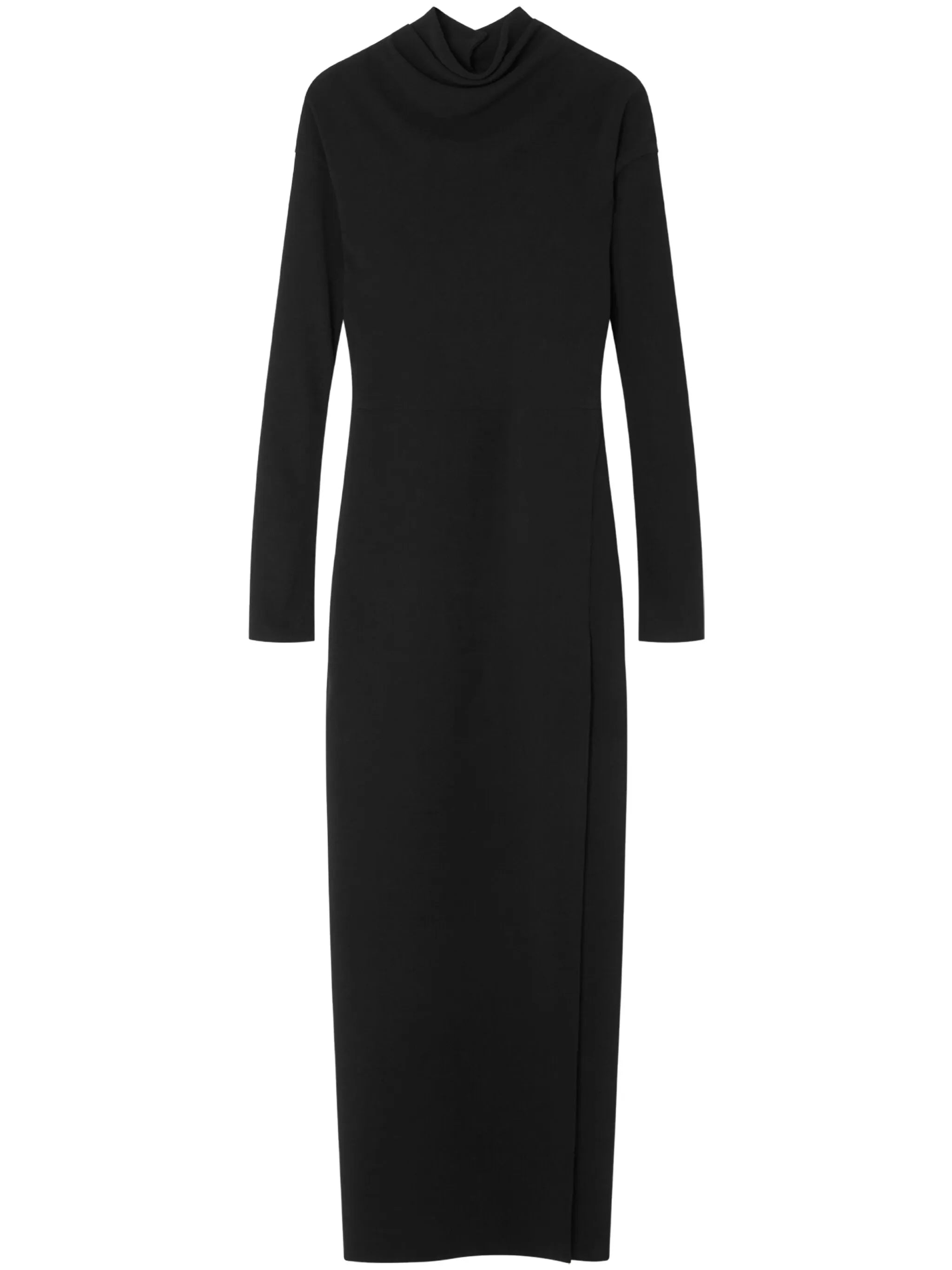 front-slit midi dress