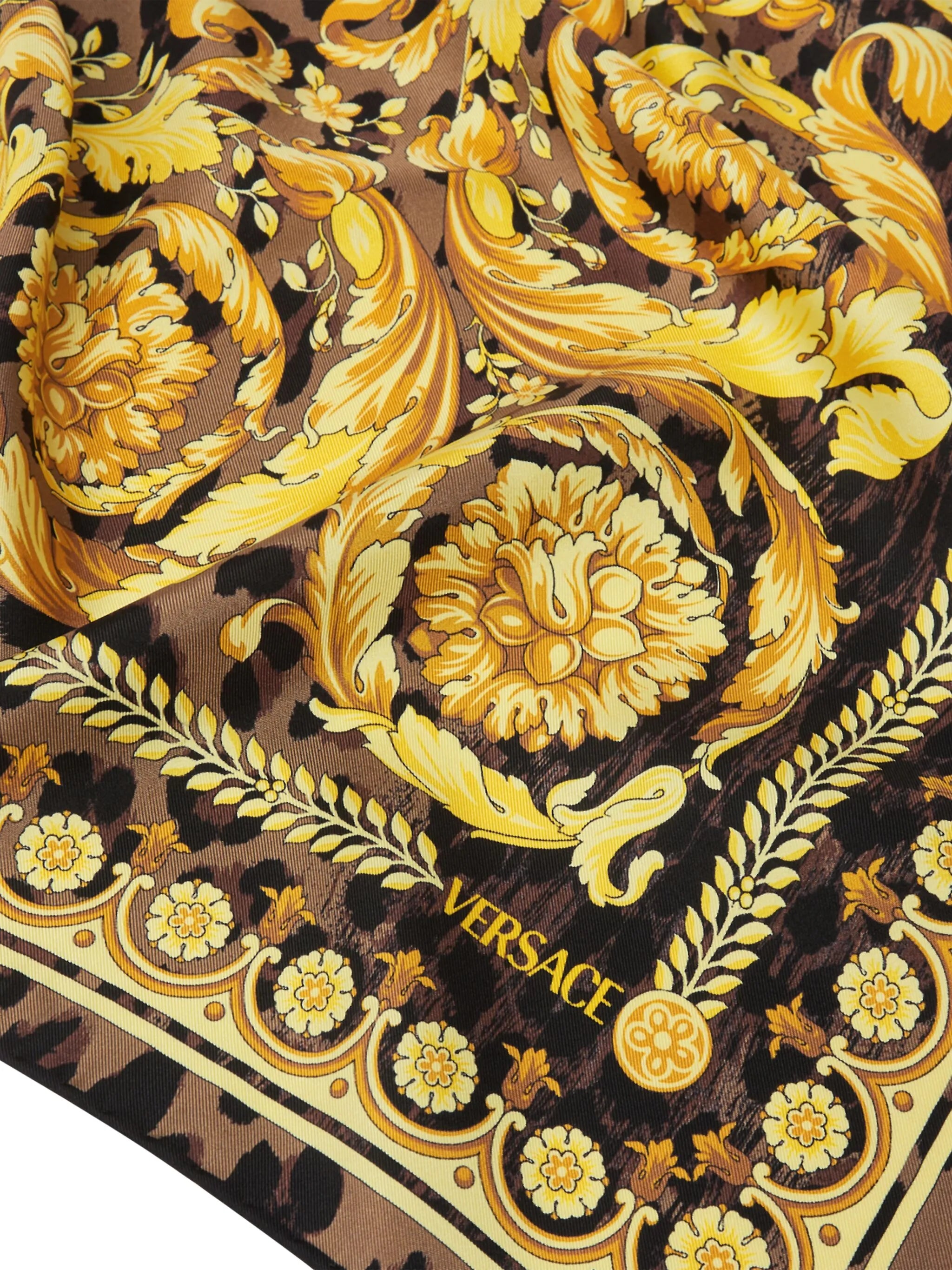 Wild Barocco silk scarf