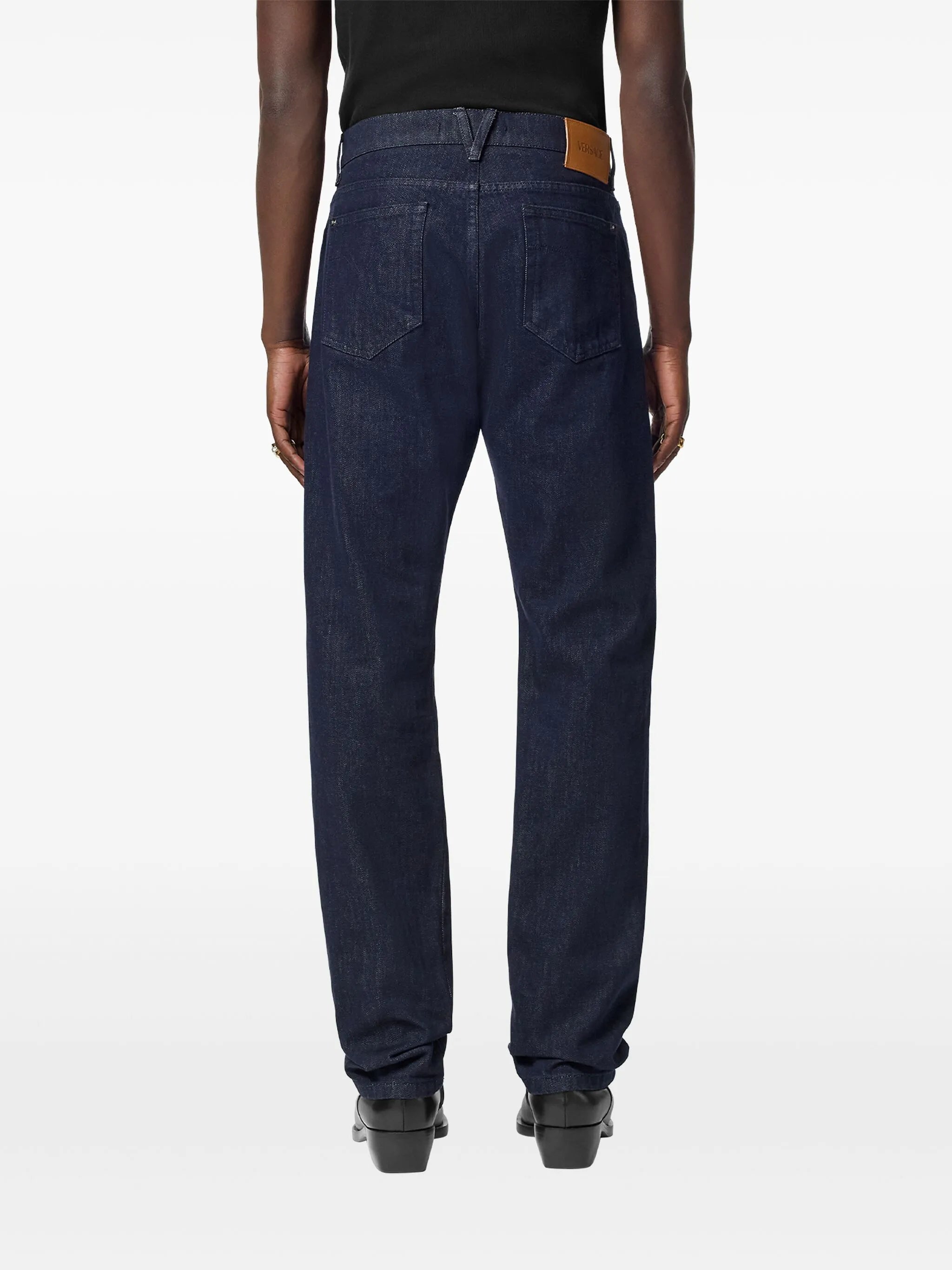 logo-patch jeans