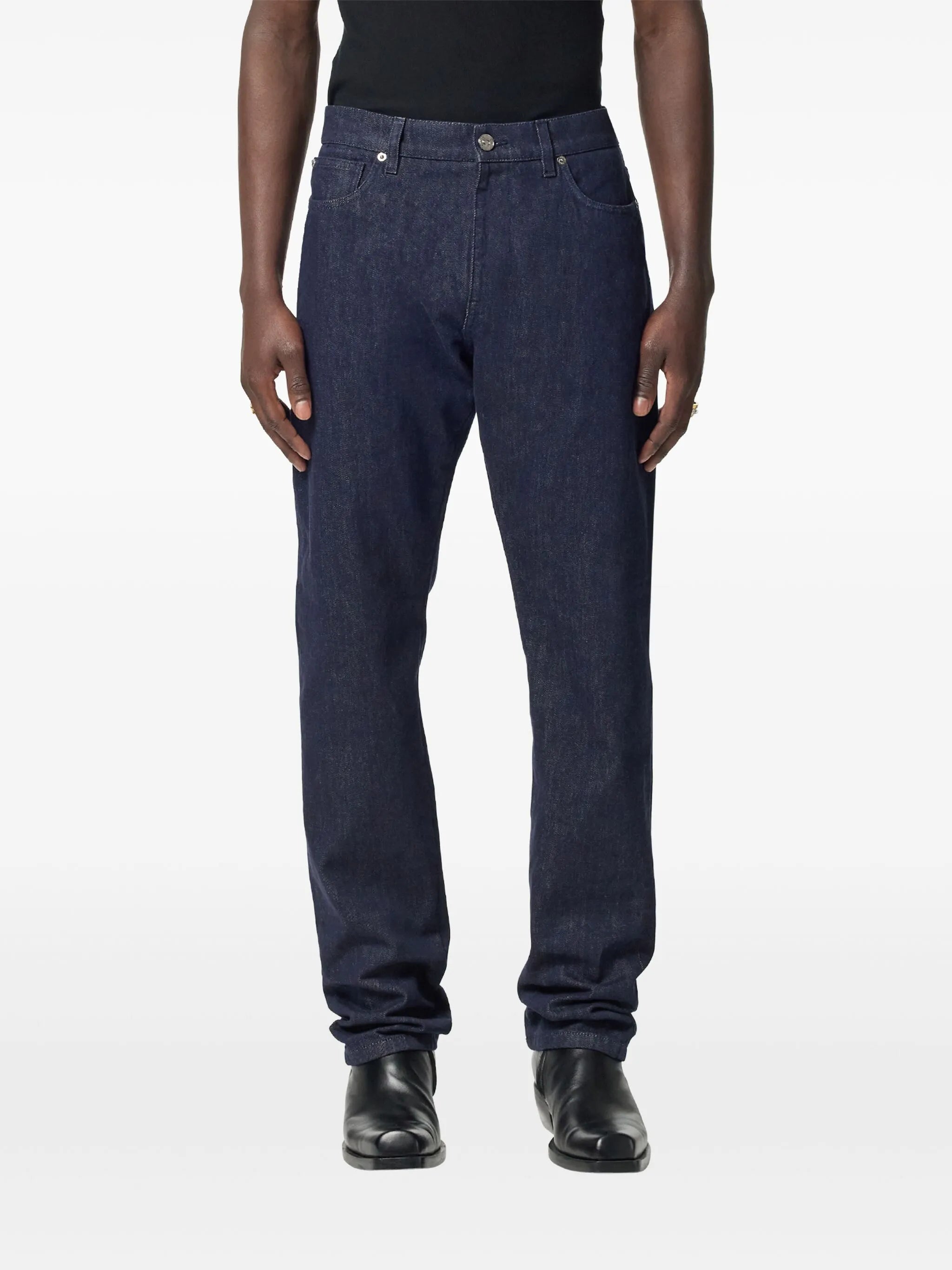 logo-patch jeans