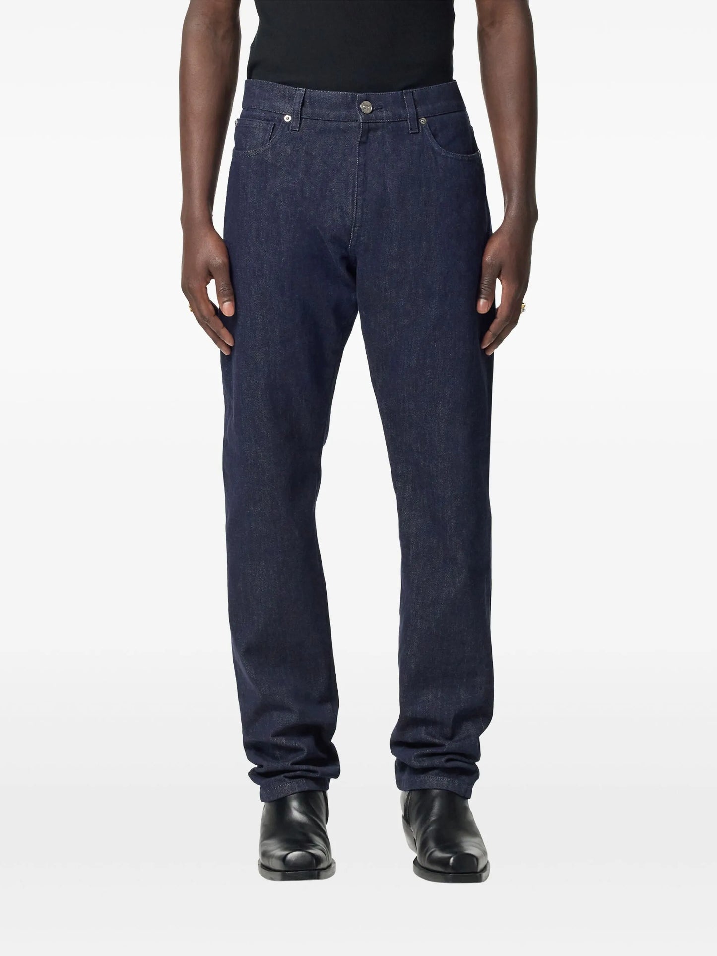 logo-patch jeans