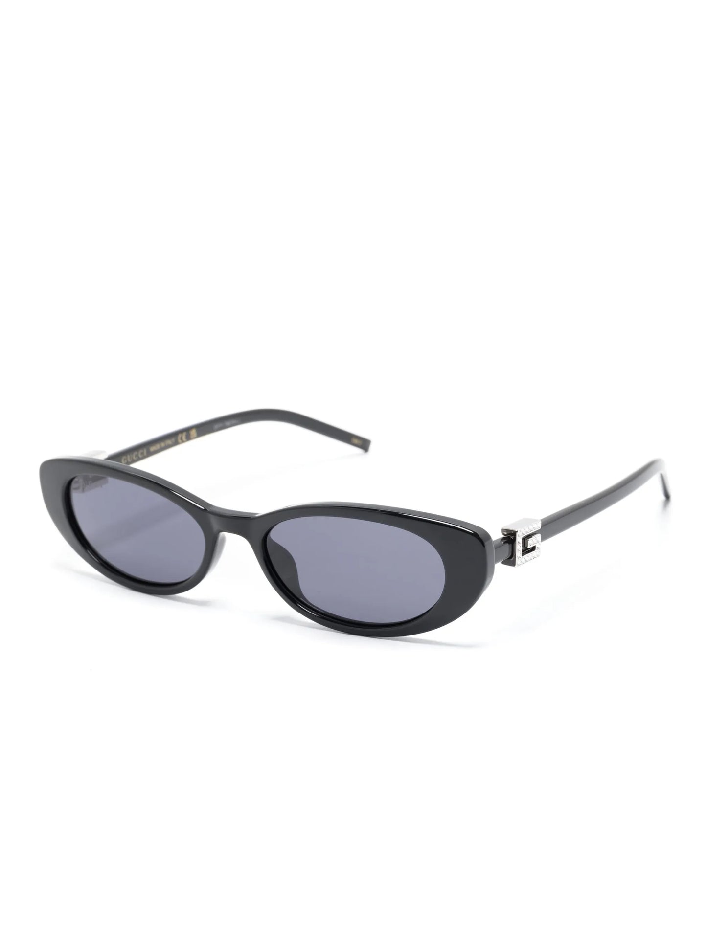 oval-frame sunglasses