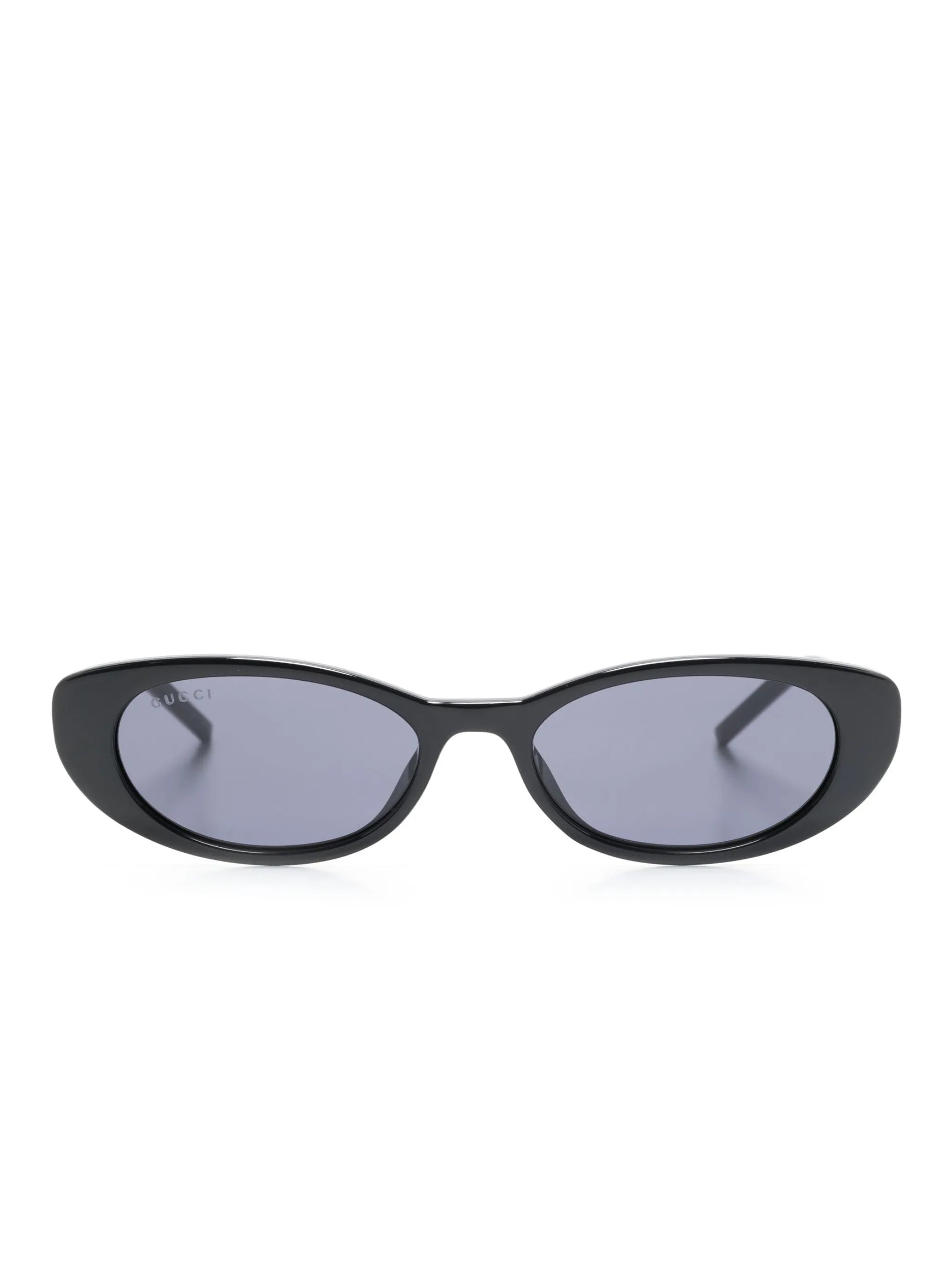 oval-frame sunglasses