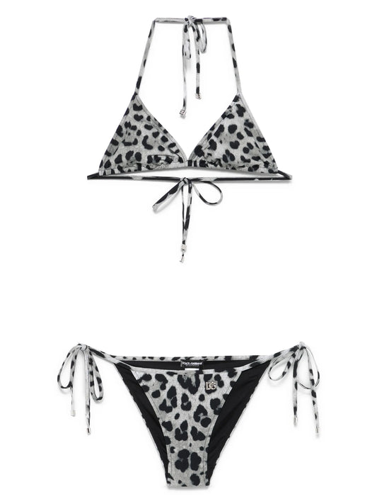 leopard-print bikini