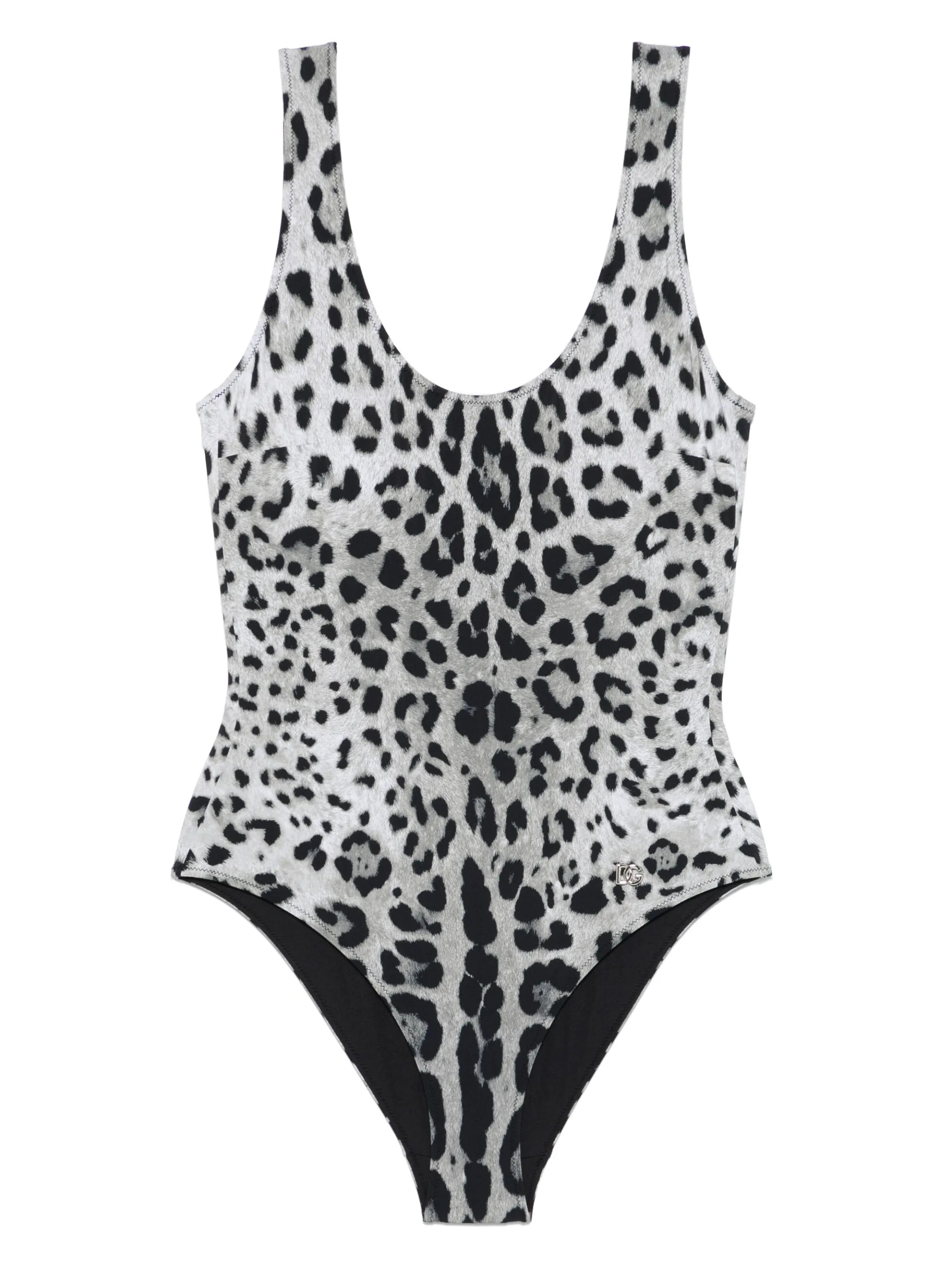leopard-print swimsuit