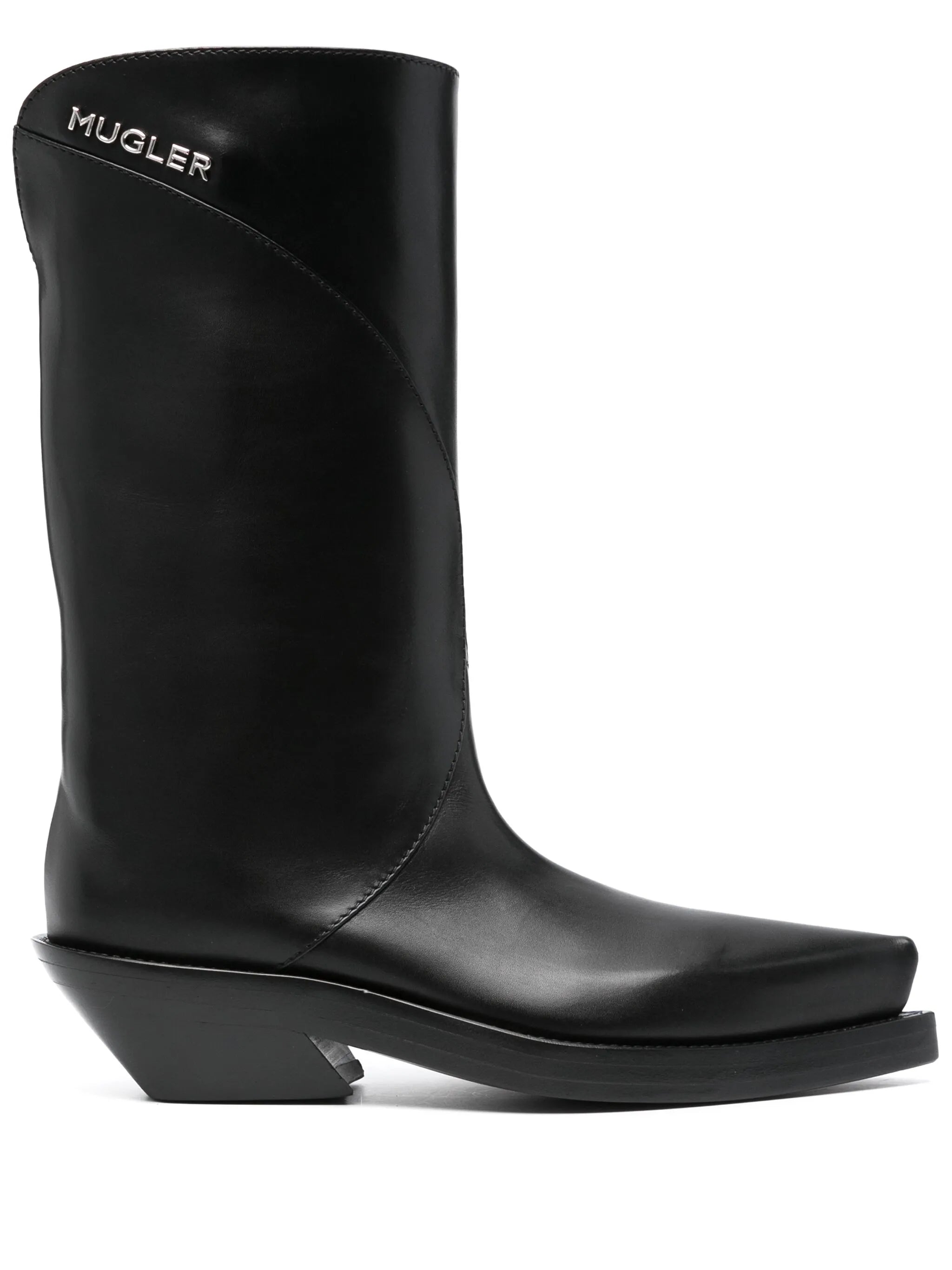 logo-lettering boots