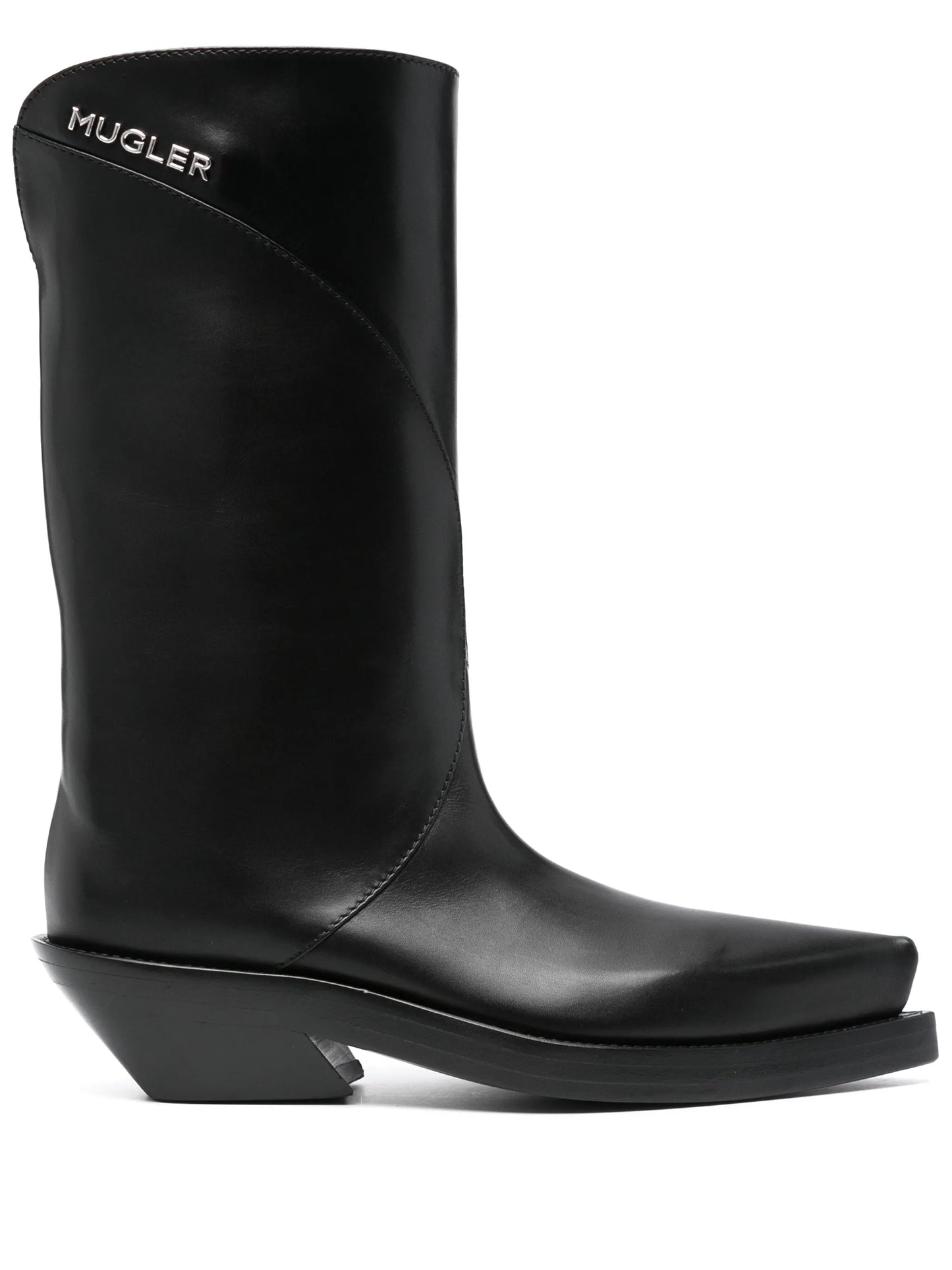 logo-lettering boots