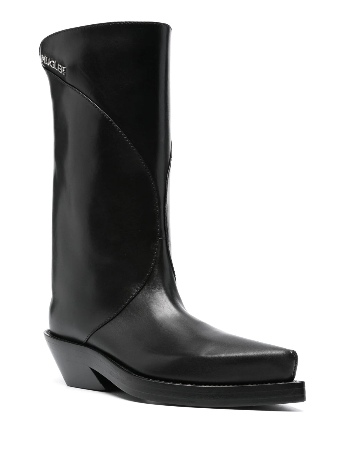 logo-lettering boots