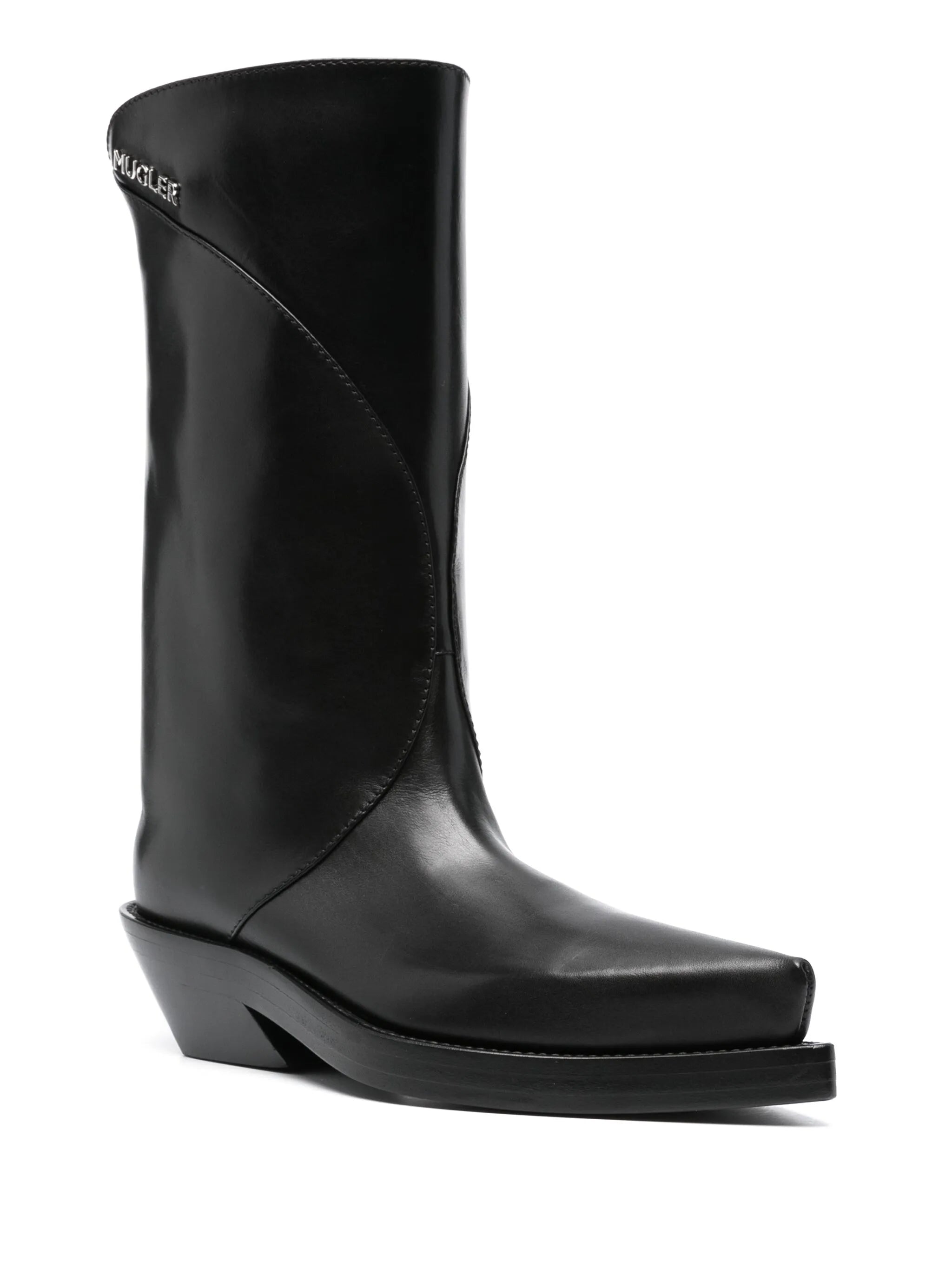 logo-lettering boots