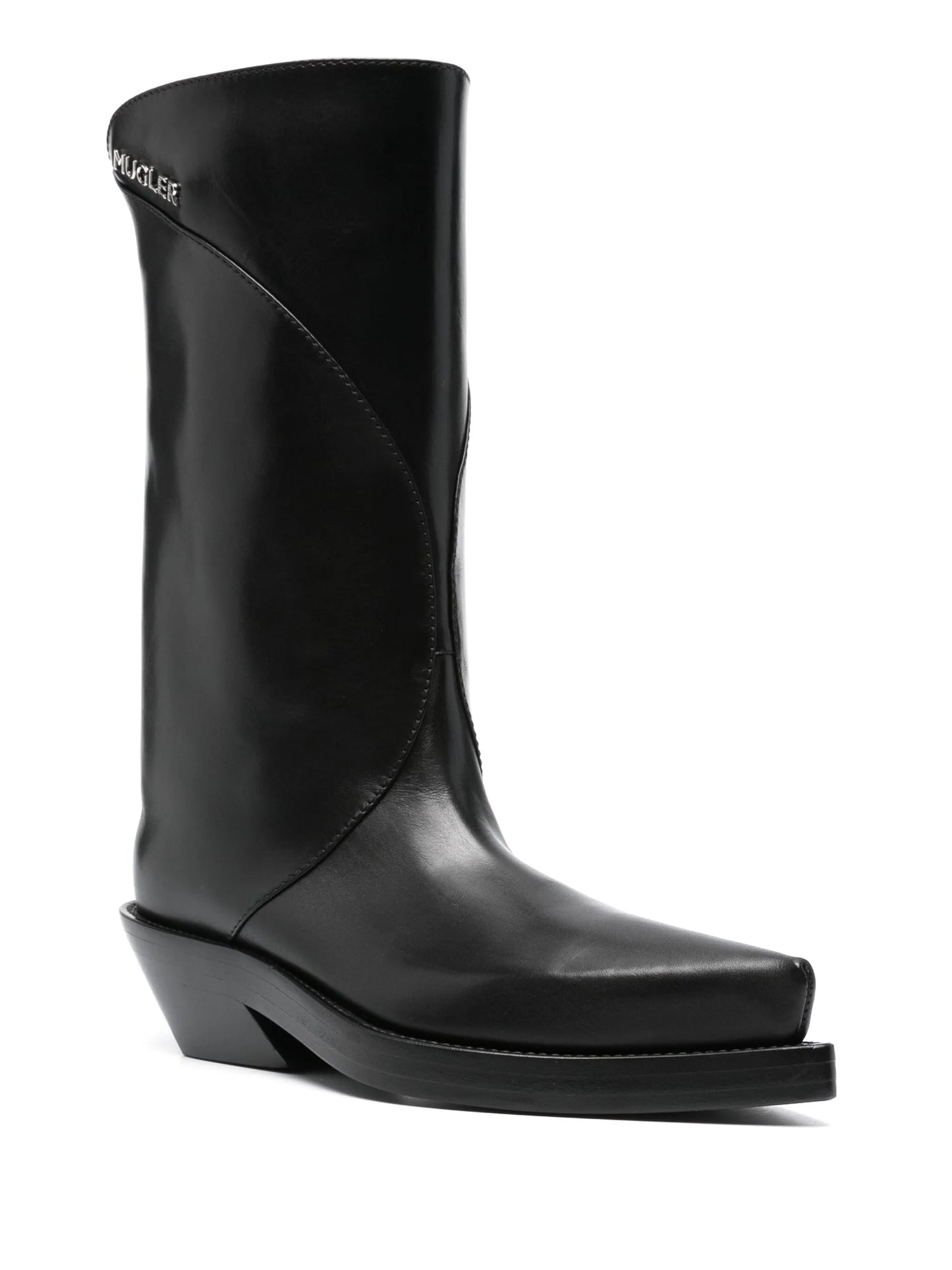 logo-lettering boots
