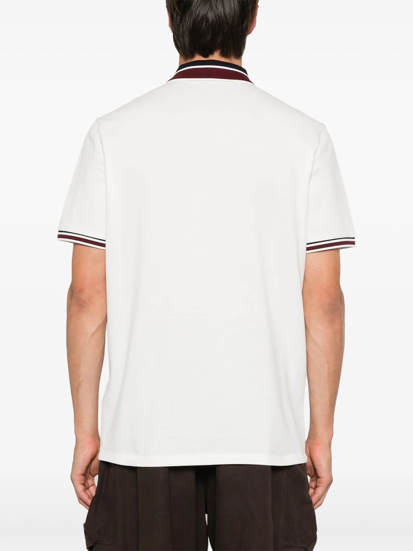 logo-patch polo shirt