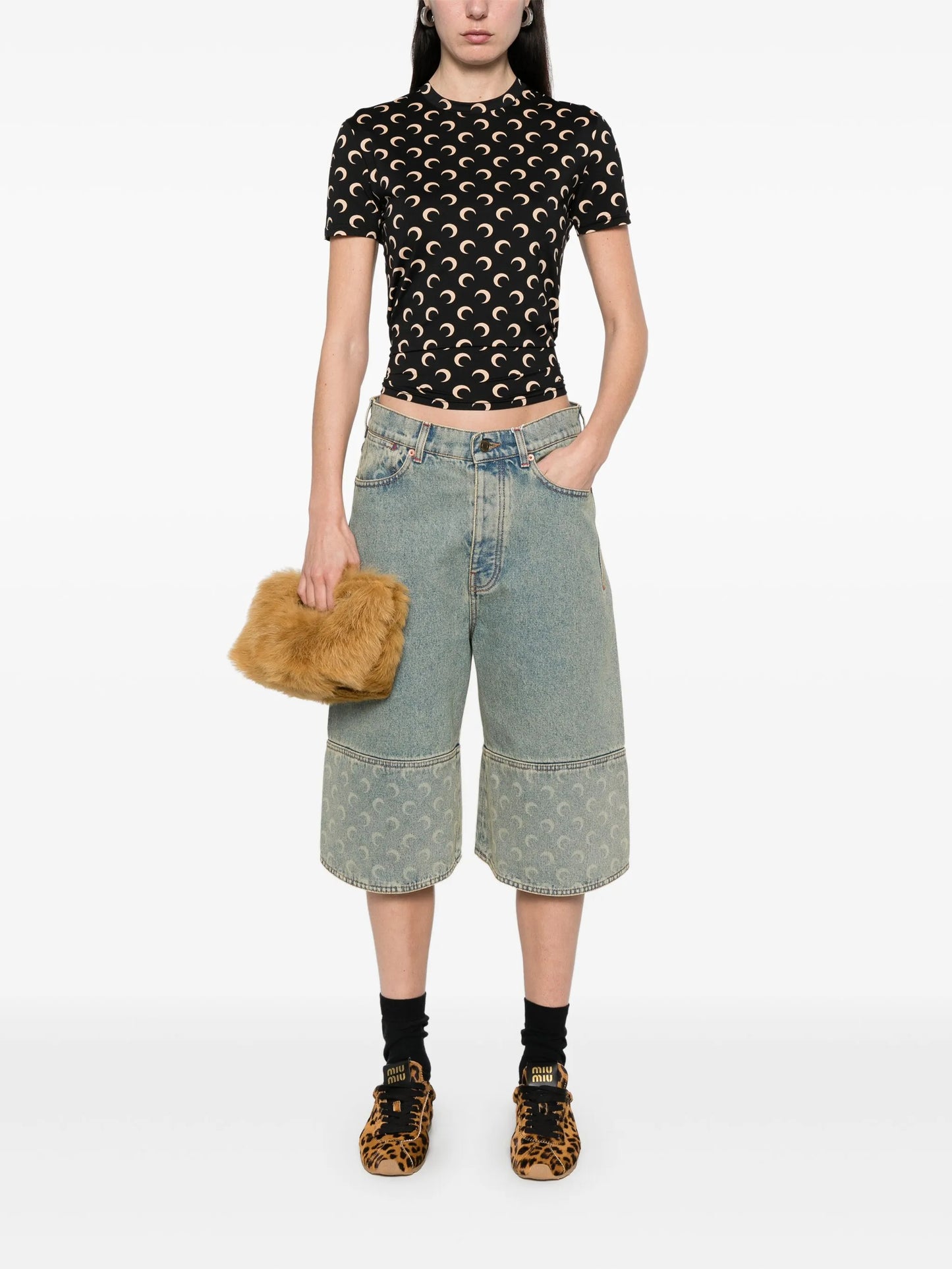 Moon Laser bermuda shorts
