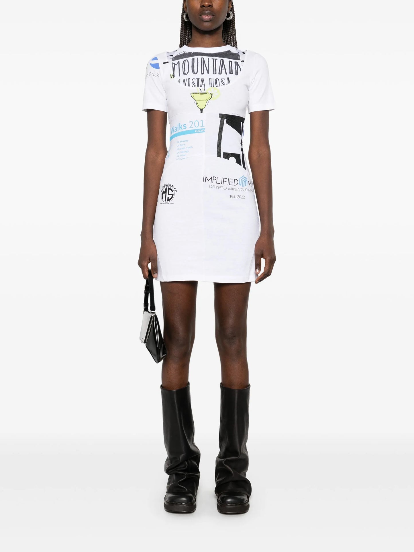 graphic T-shirt mini dress