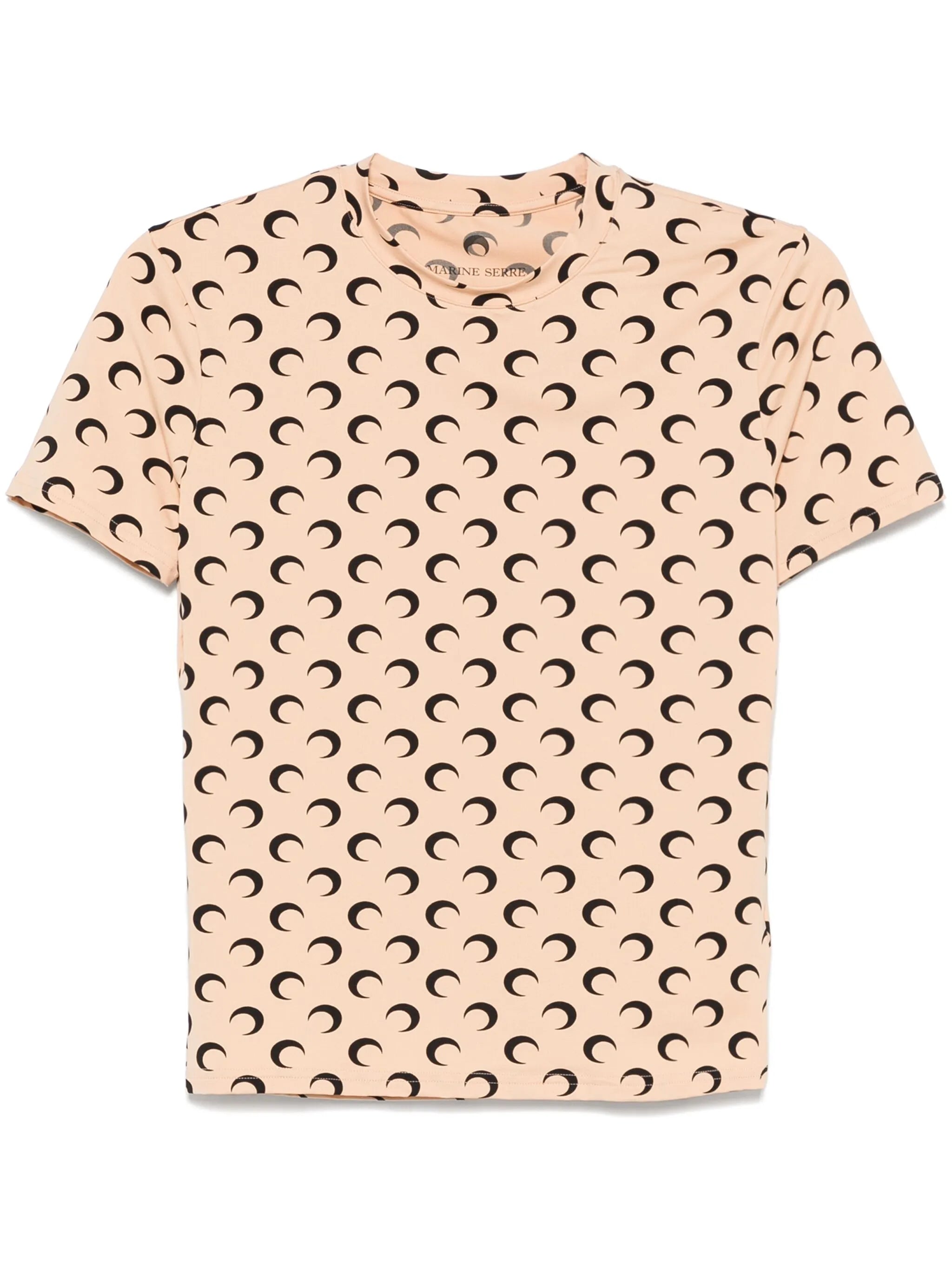 moon-print crewneck top
