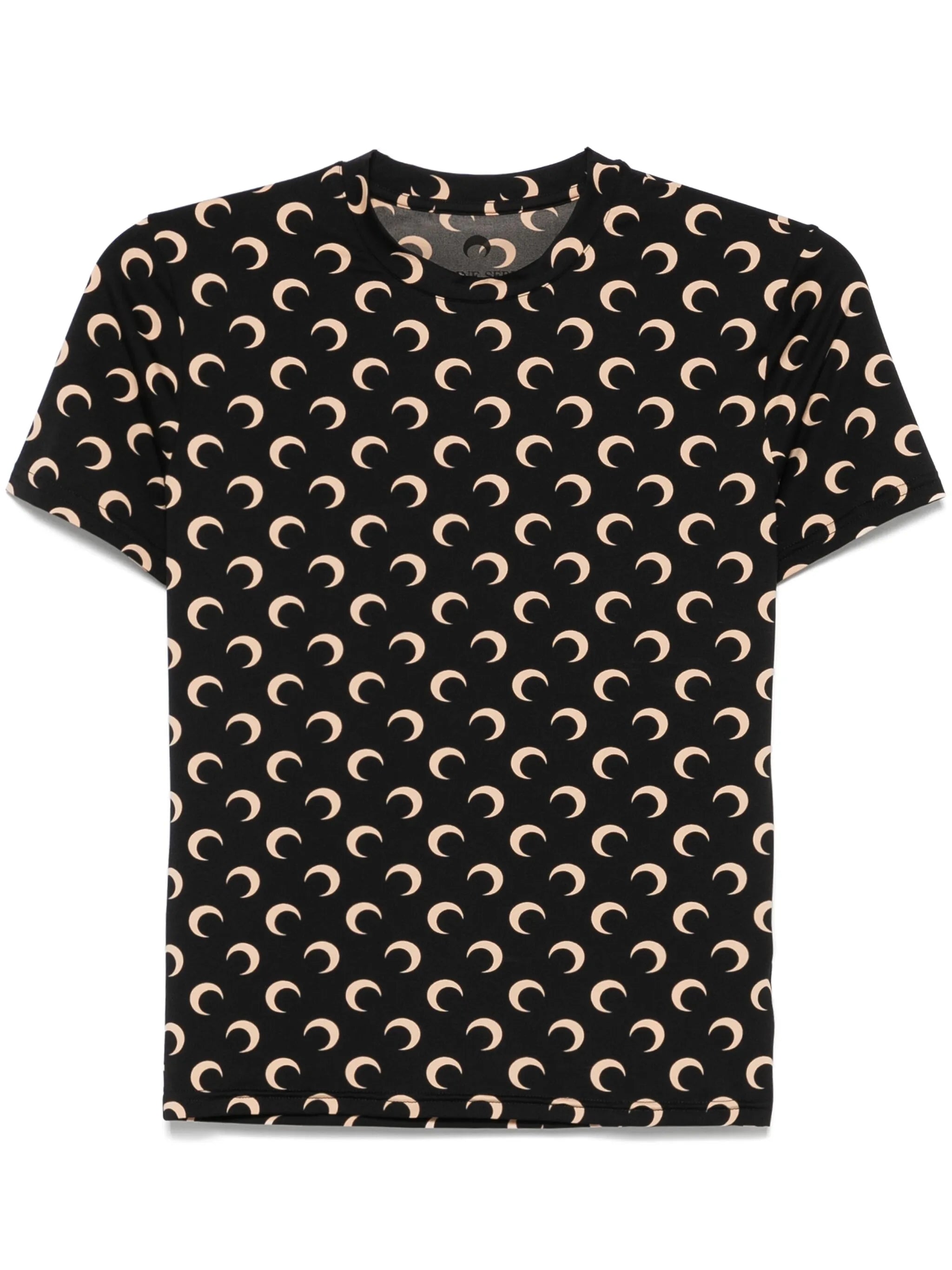 Moon-print short-sleeve top