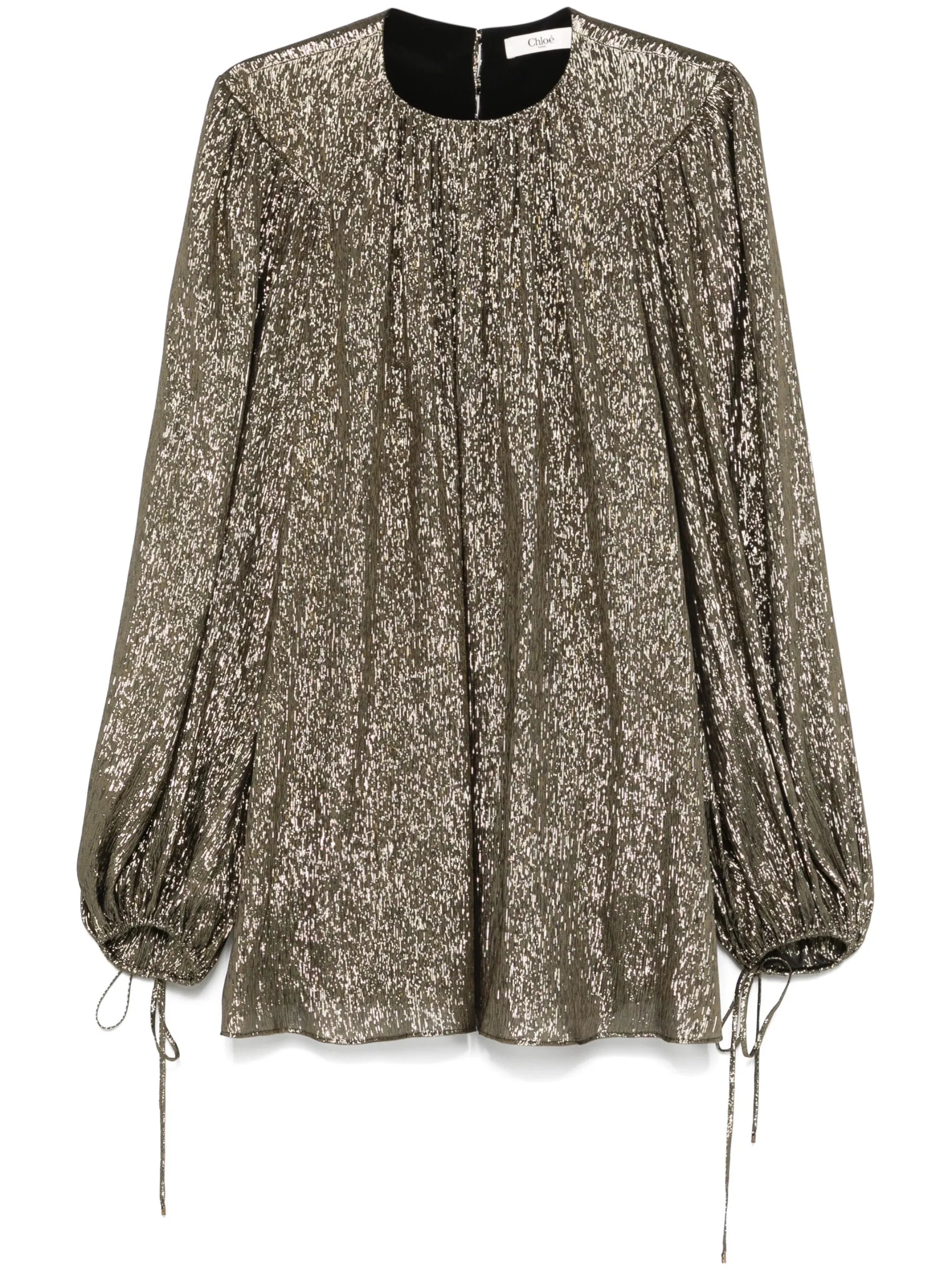 lamé blouse