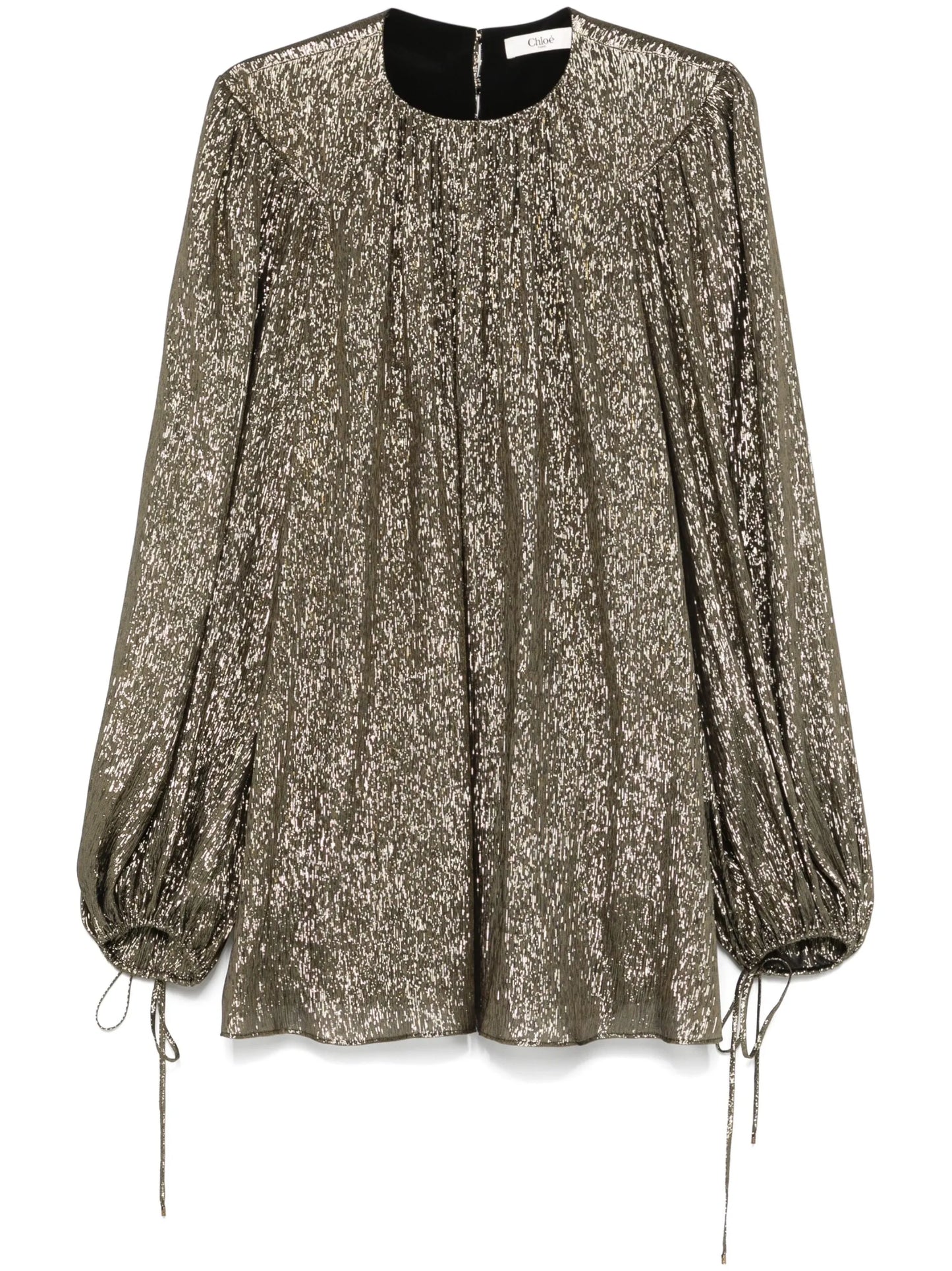 lamé blouse