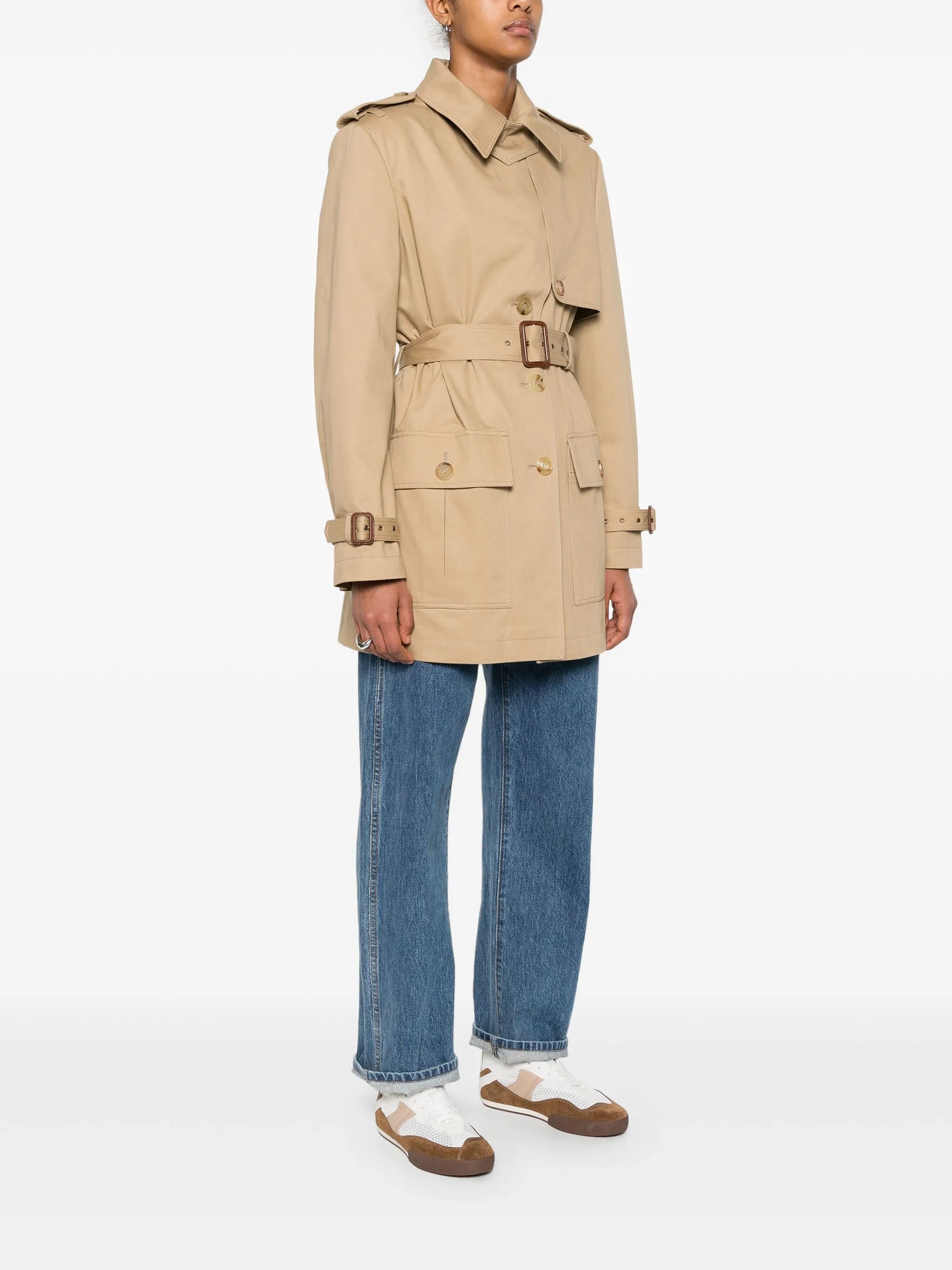 belted trench coat