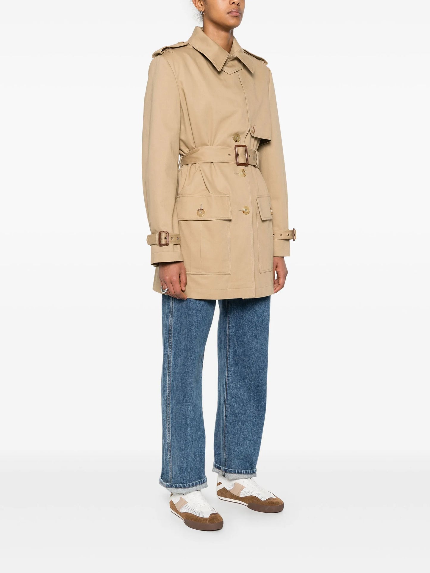 belted trench coat