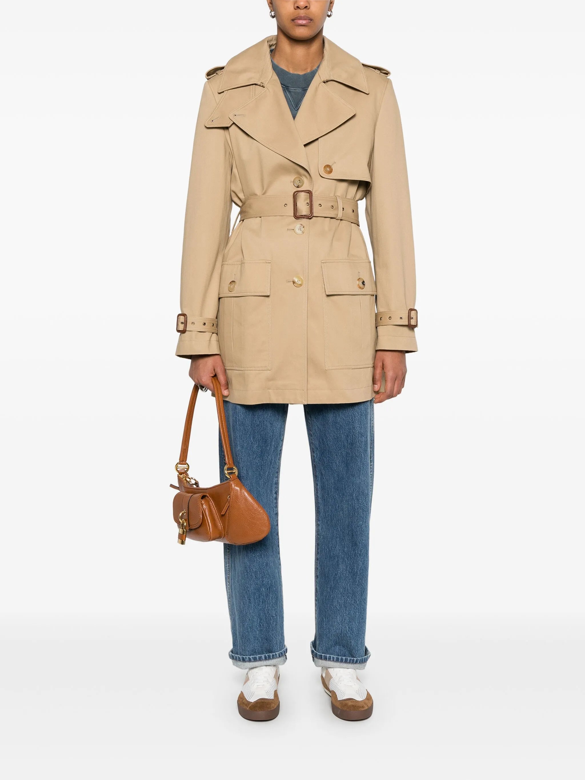 belted trench coat
