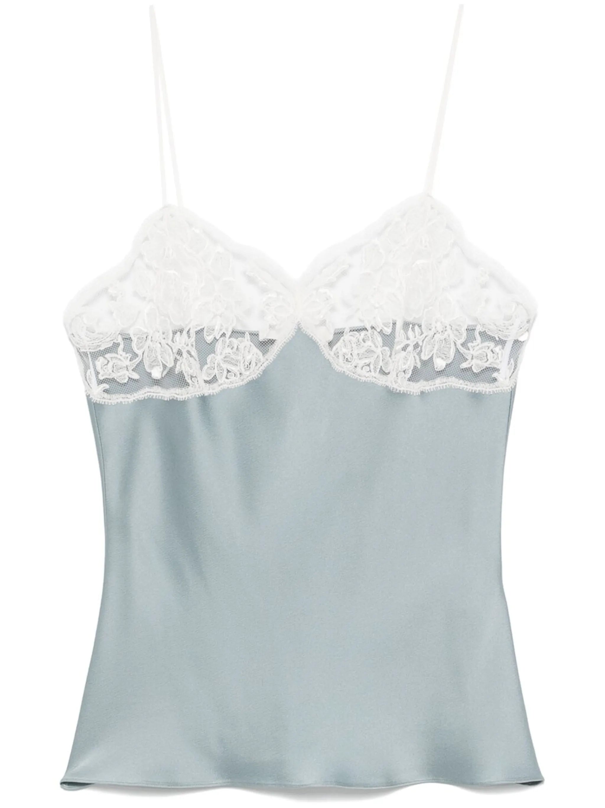 lace satin top